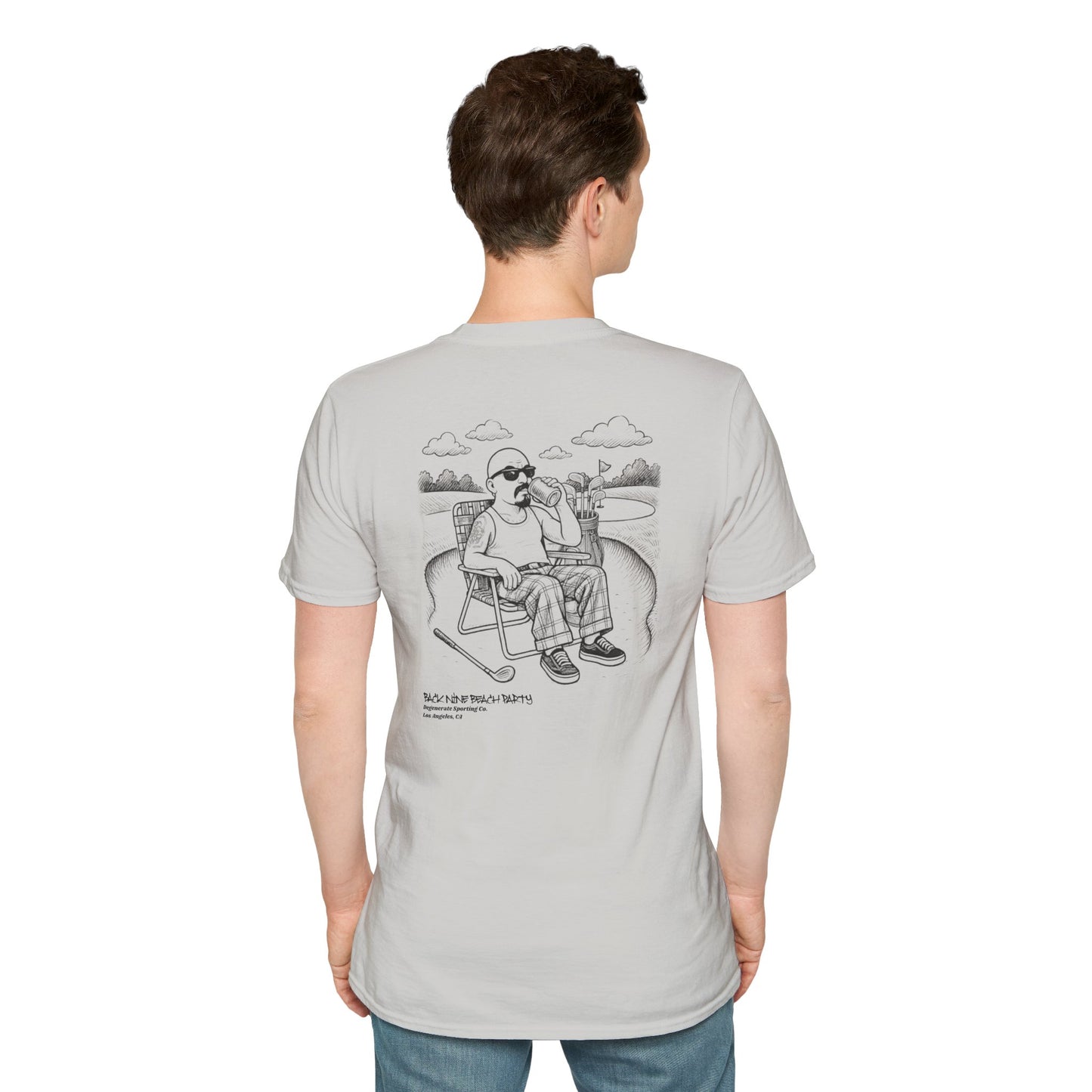 Back Nine Beach Party Degenerate Co. Unisex Softstyle T-Shirt