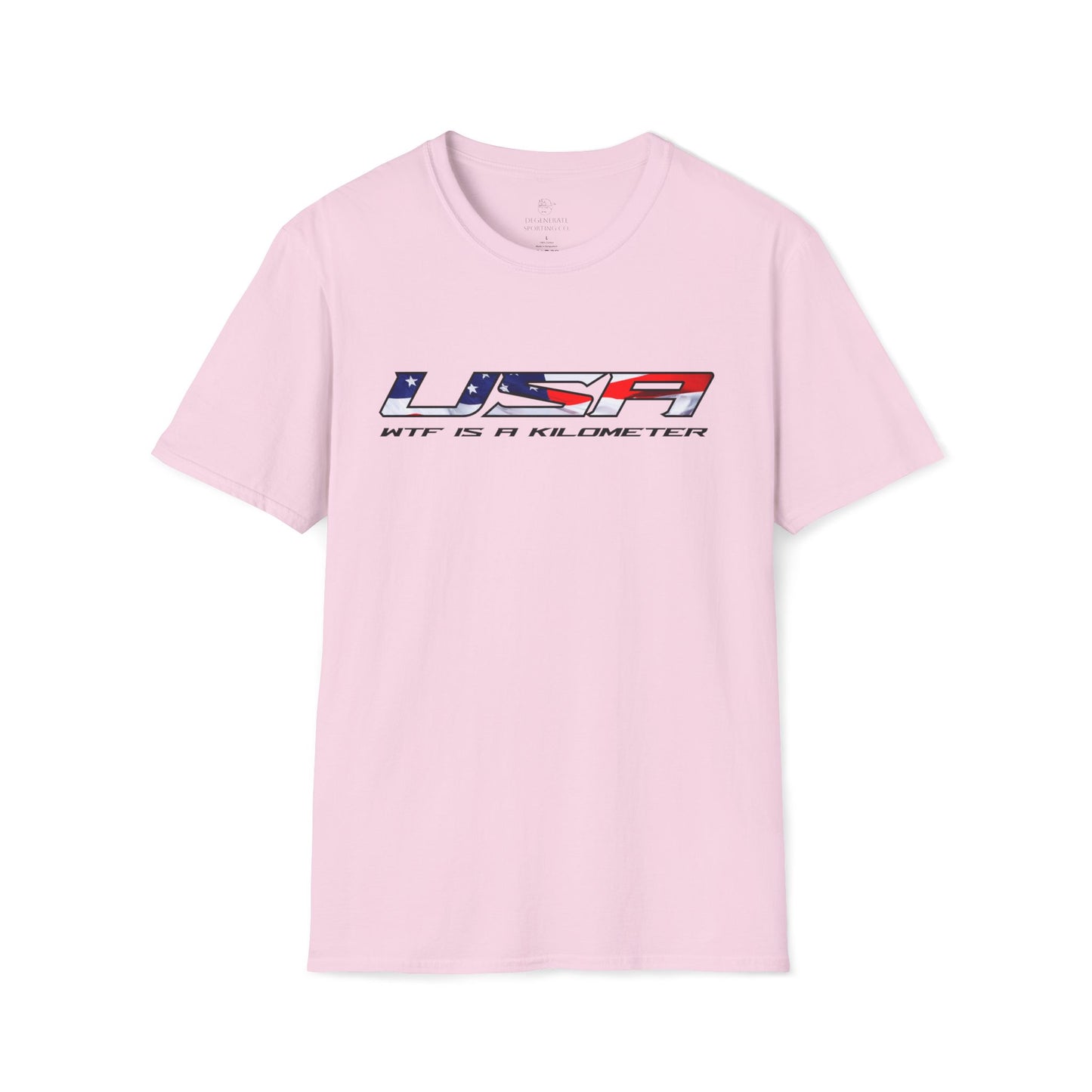 USA WTF is a Kilometer w/Flag Unisex T-Shirt