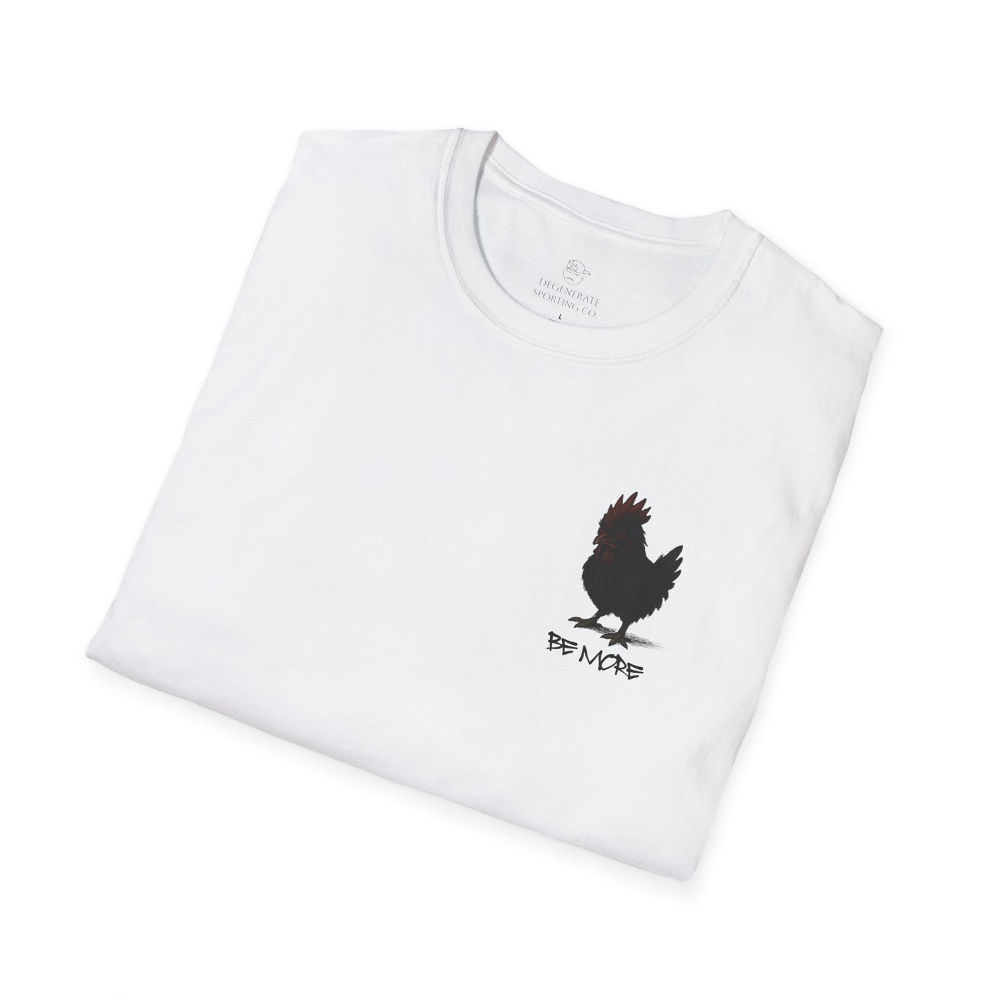 Be More. Chicken and T-Rex Evolution Graphic T-Shirt