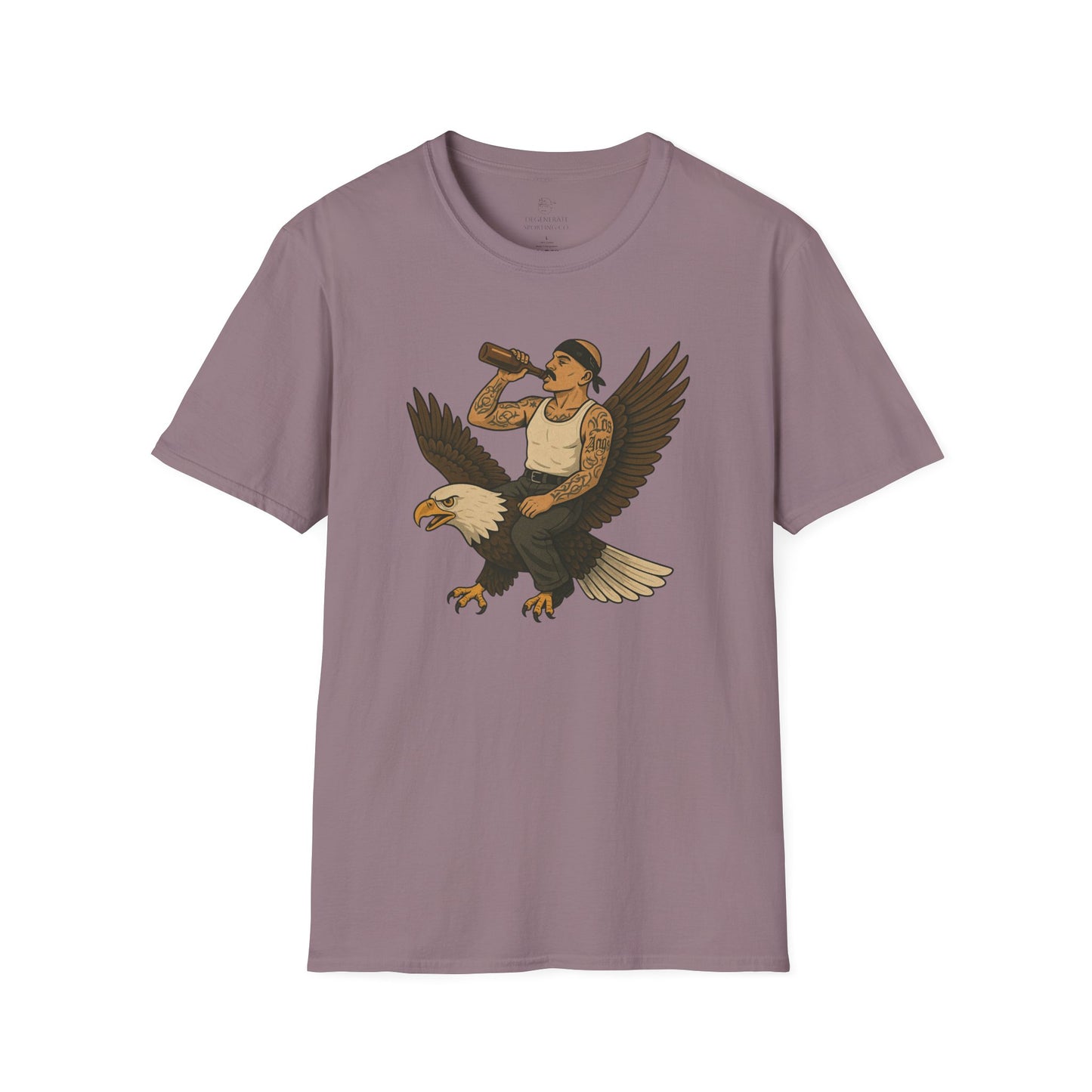 USA Vato on a Bald Eagle Patriotic Unisex T-Shirt