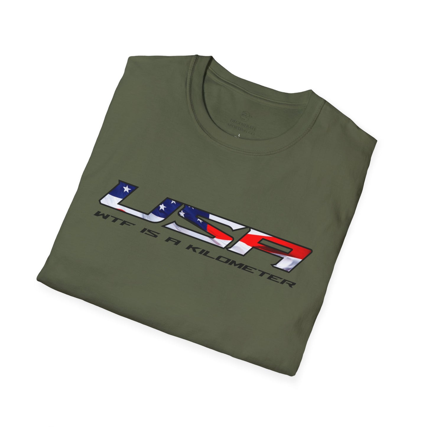 USA WTF is a Kilometer w/Flag Unisex T-Shirt