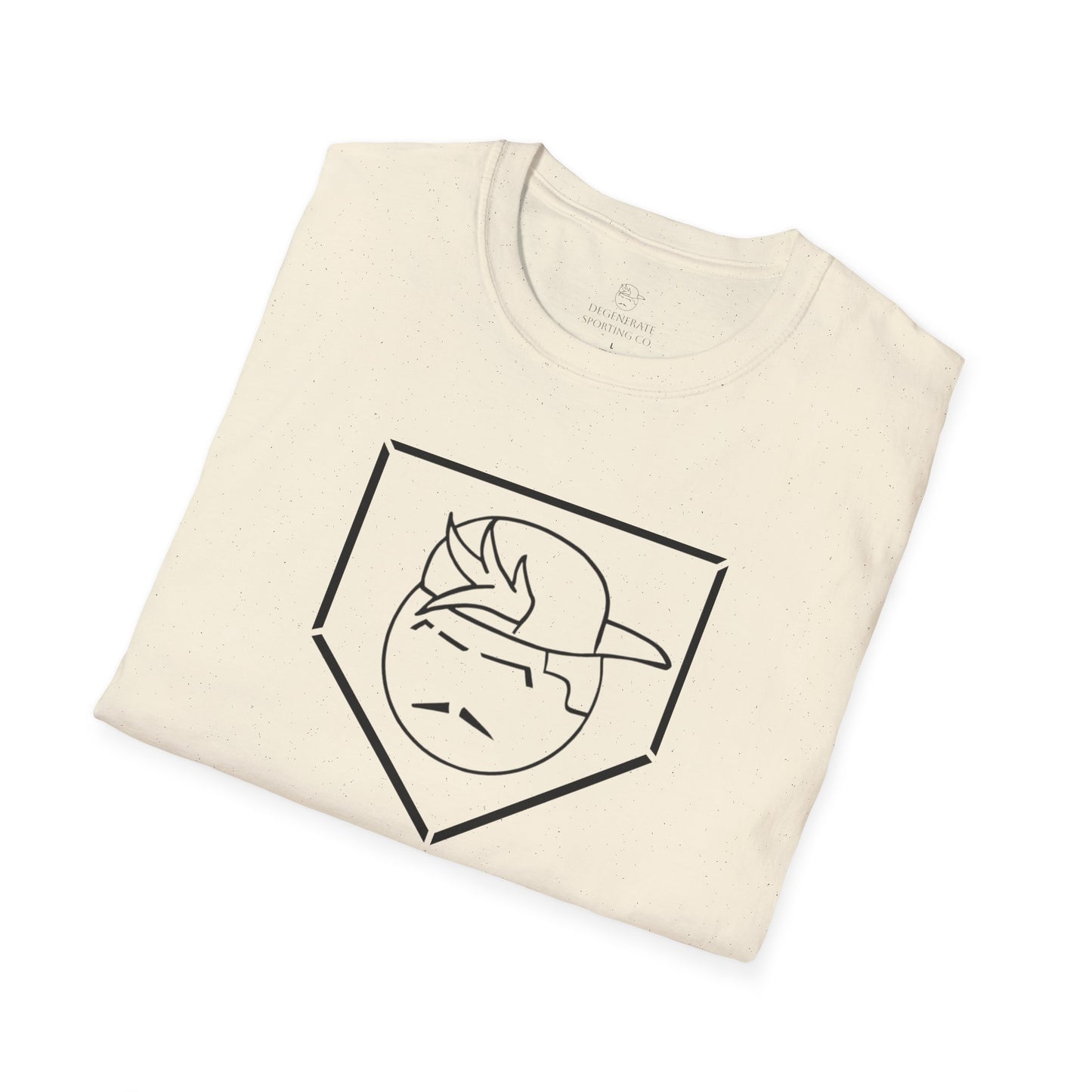 Black Degenerate Baseball Logo Unisex T-Shirt