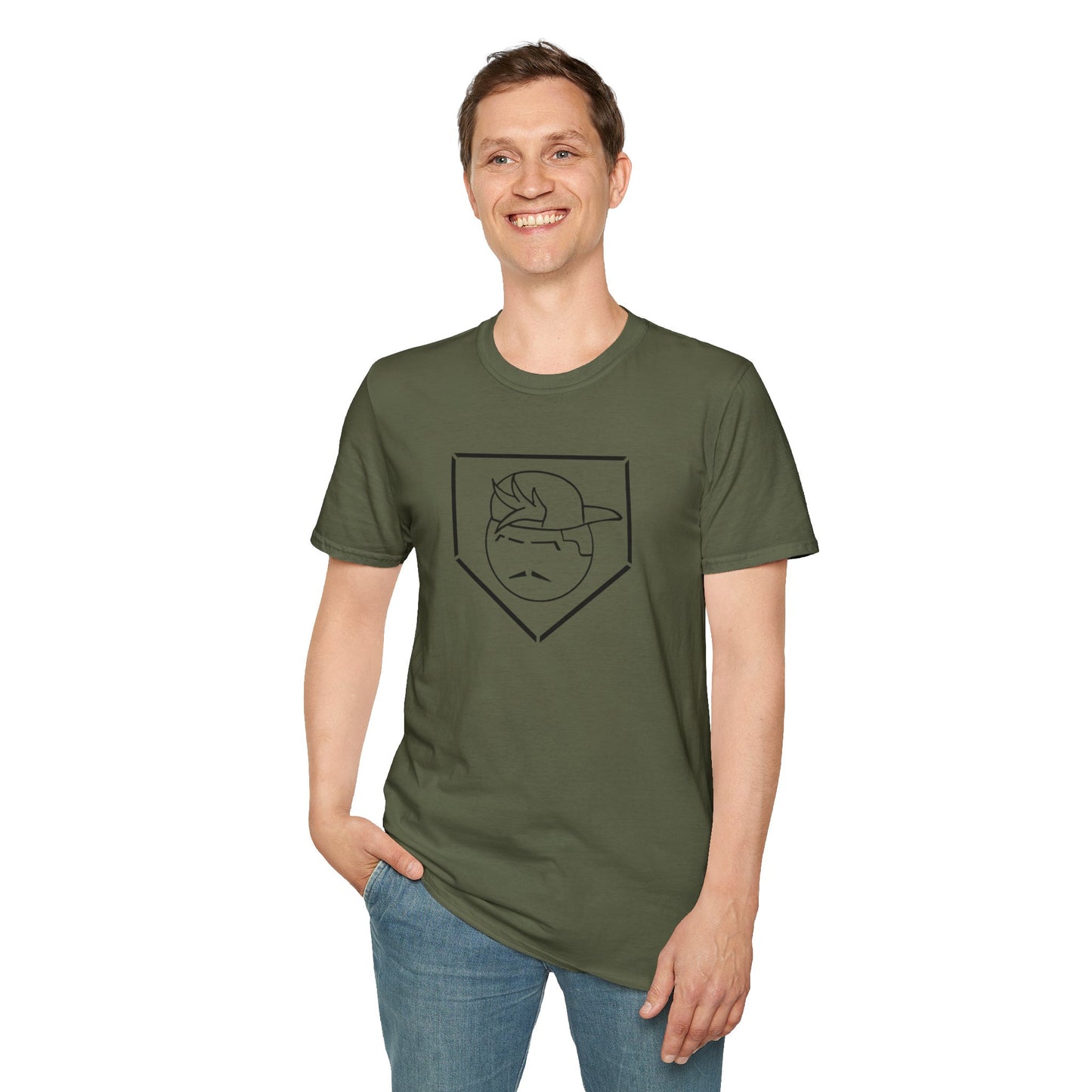 Black Degenerate Baseball Logo Unisex T-Shirt