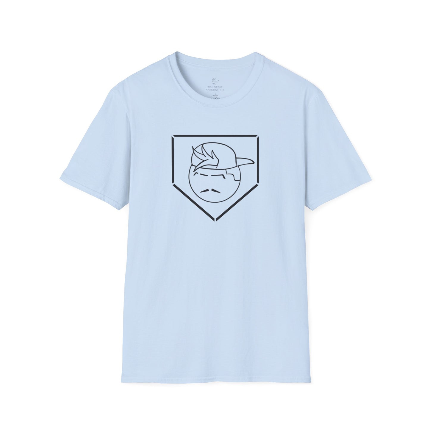 Black Degenerate Baseball Logo Unisex T-Shirt