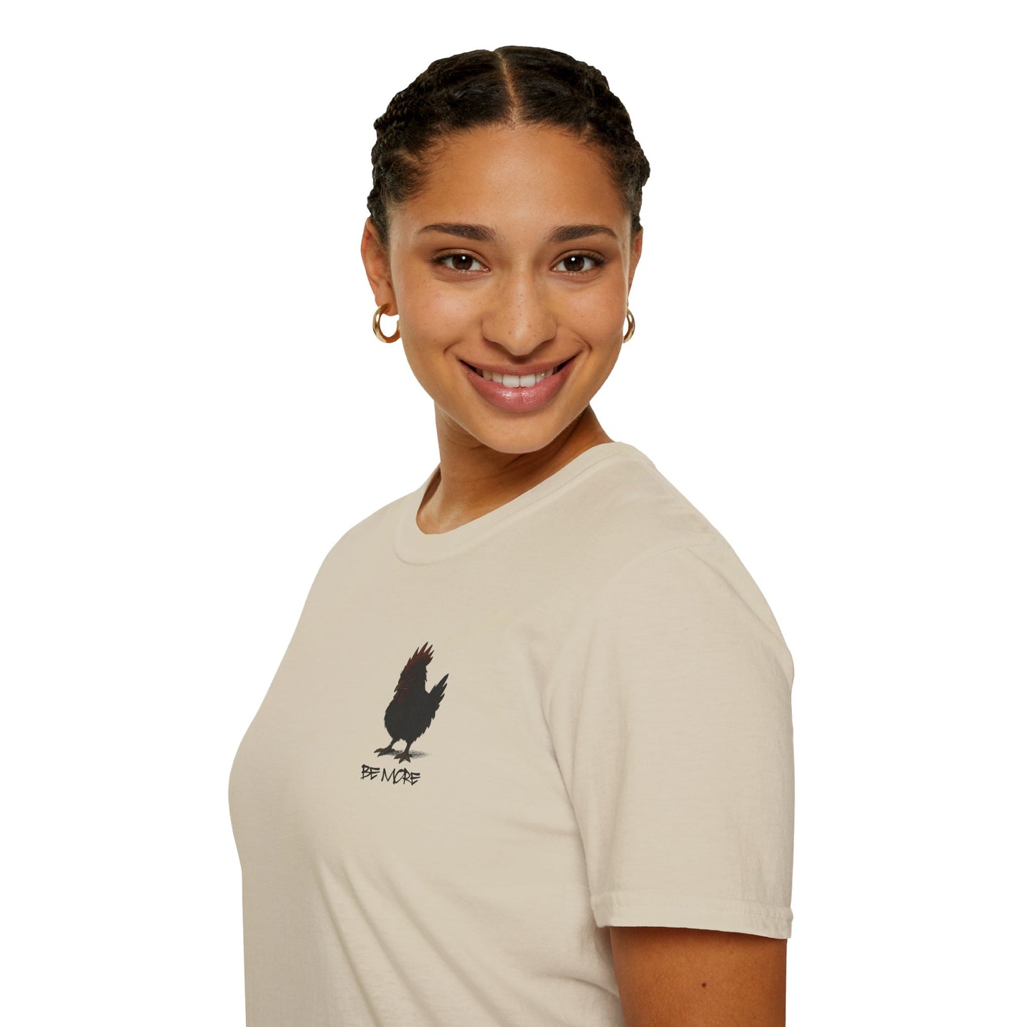 Be More. Chicken and T-Rex Evolution Graphic T-Shirt
