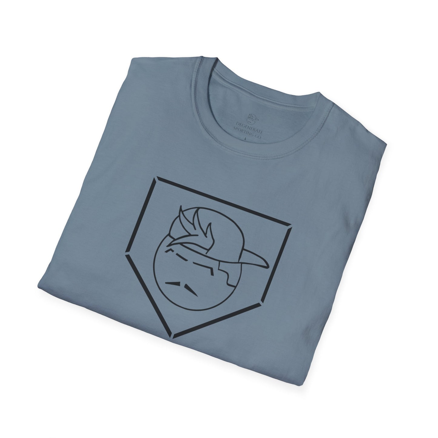 Black Degenerate Baseball Logo Unisex T-Shirt