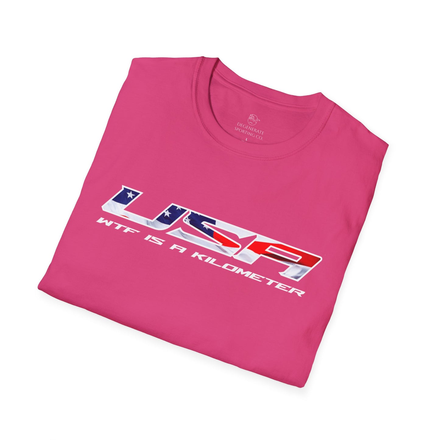 USA WTF is a Kilometer w/Flag Unisex T-Shirt