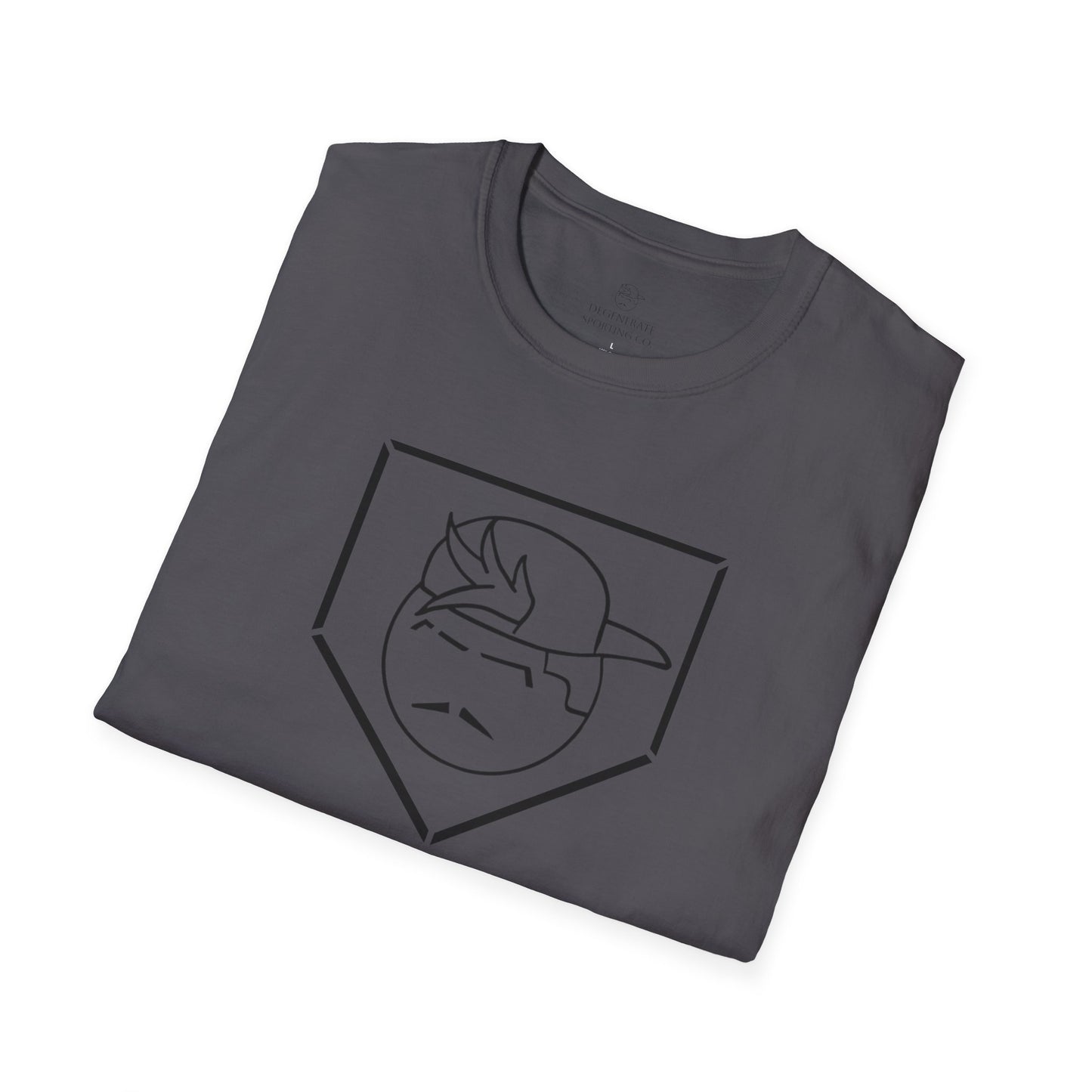 Black Degenerate Baseball Logo Unisex T-Shirt