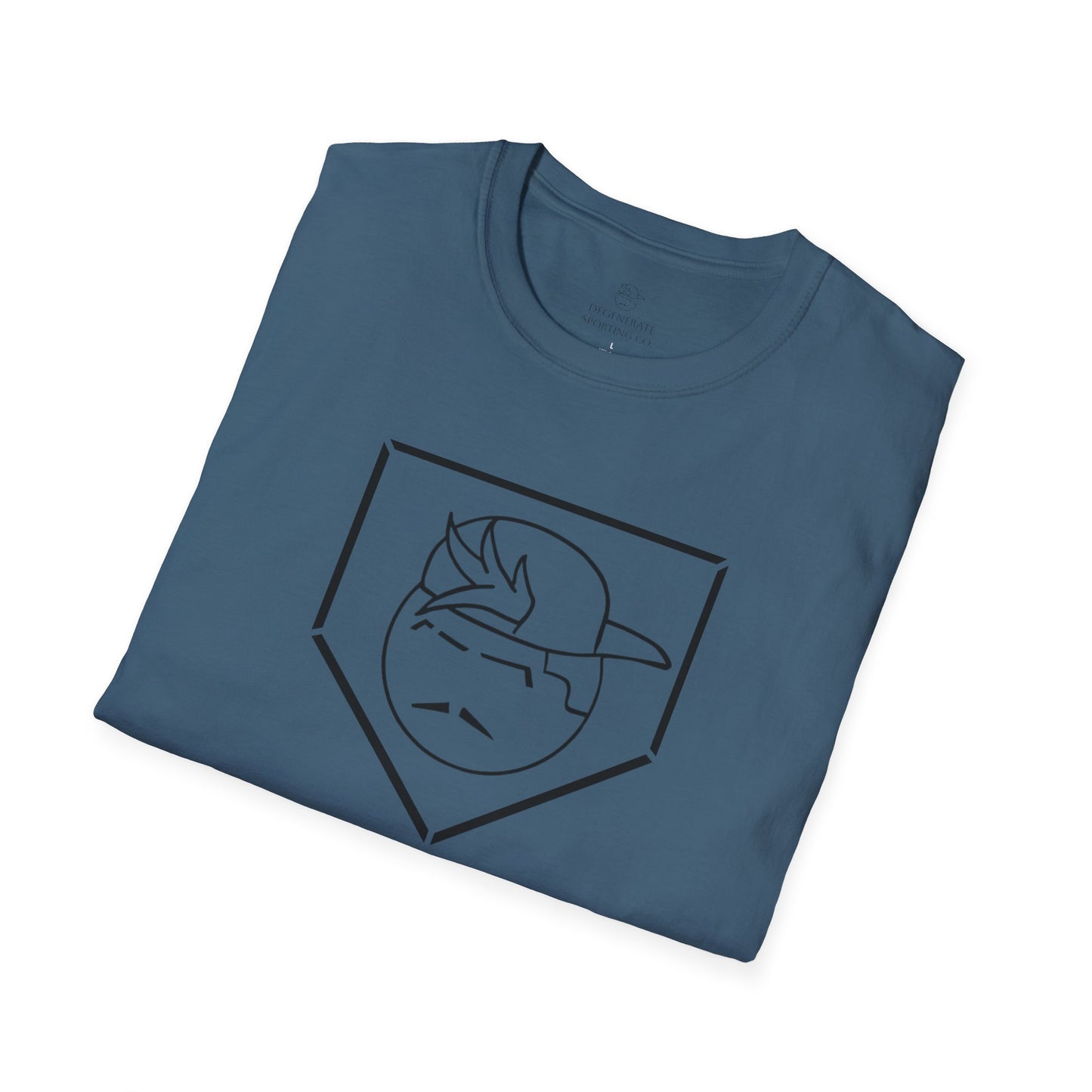 Black Degenerate Baseball Logo Unisex T-Shirt