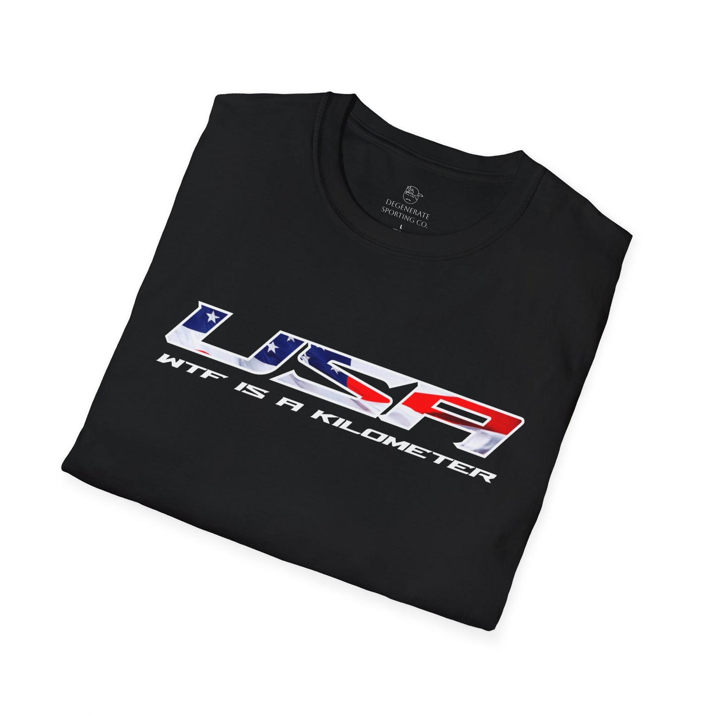 USA WTF is a Kilometer w/Flag Unisex T-Shirt