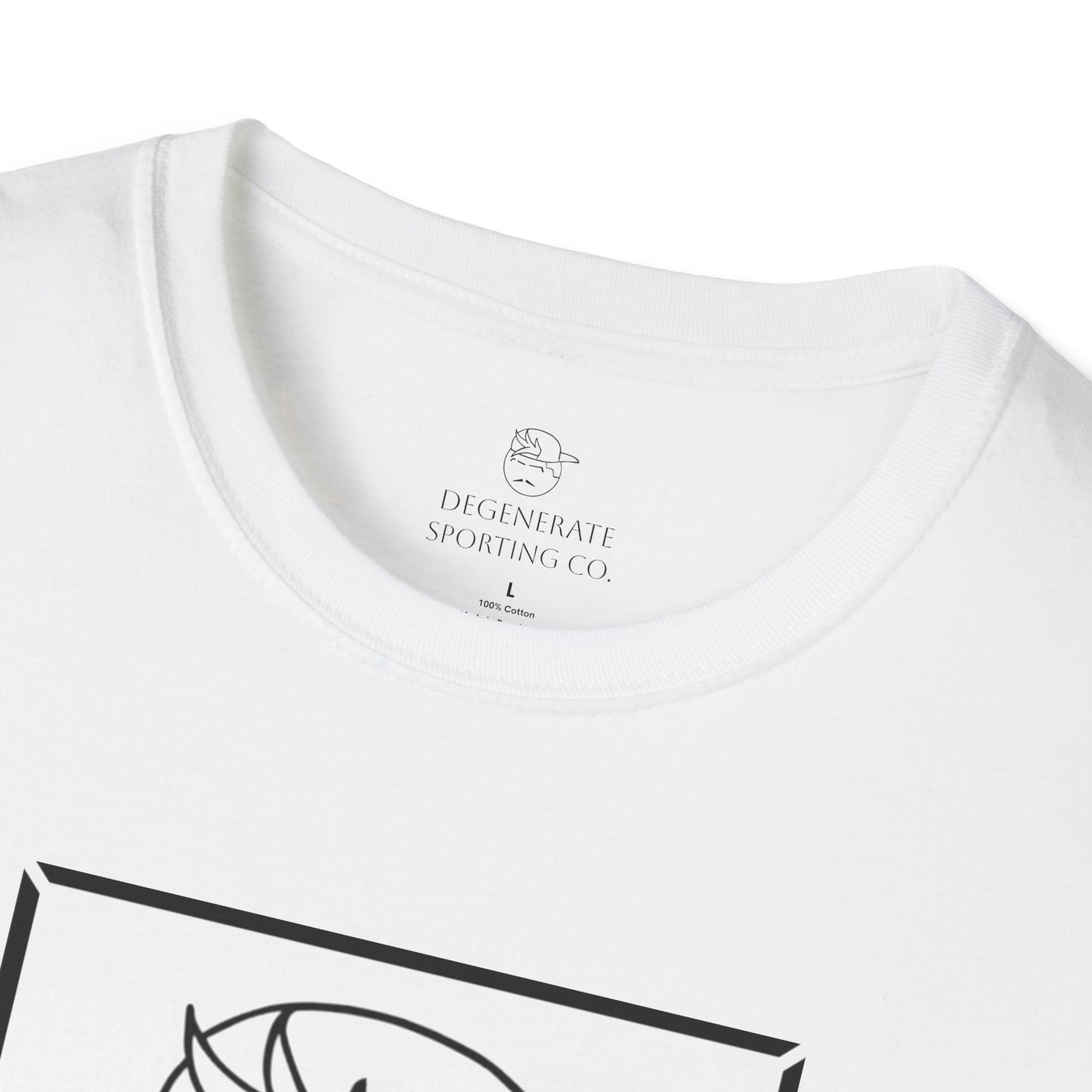 Black Degenerate Baseball Logo Unisex T-Shirt