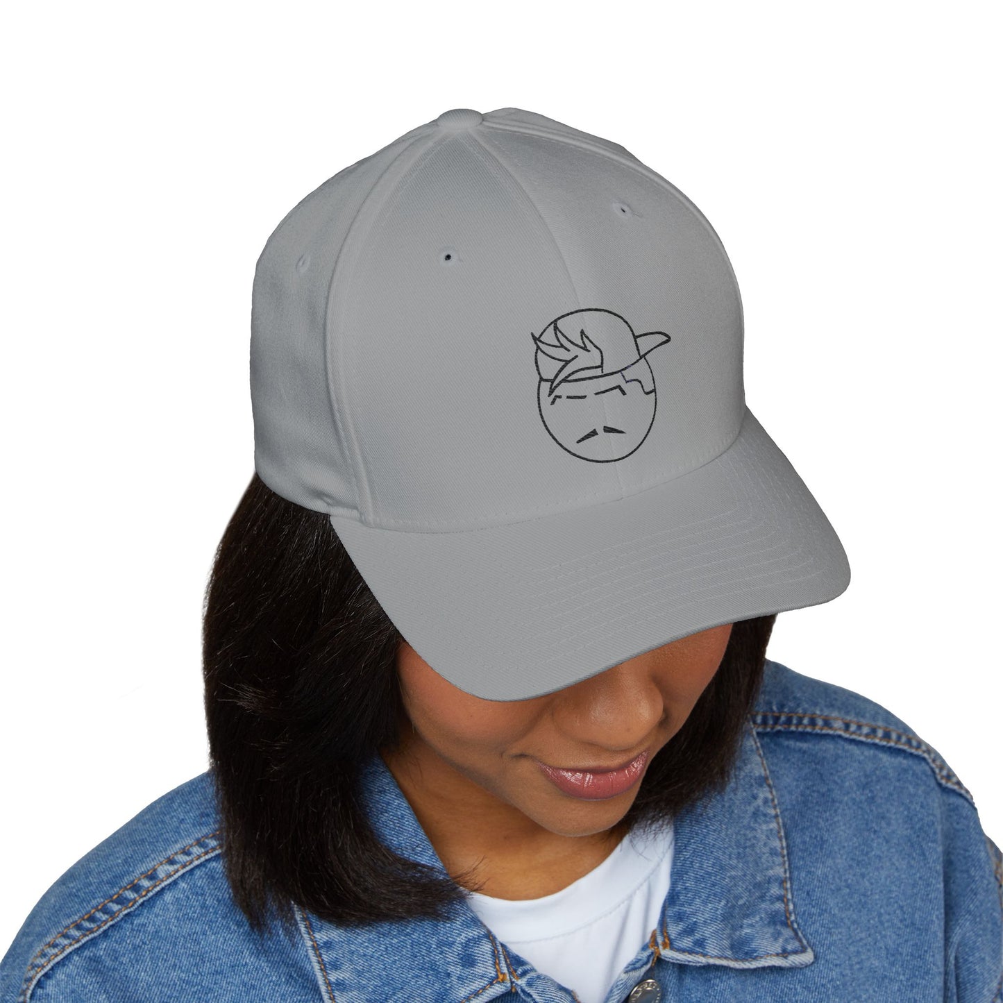Degenerate Co. Black Logo Closed Embroidered Cap