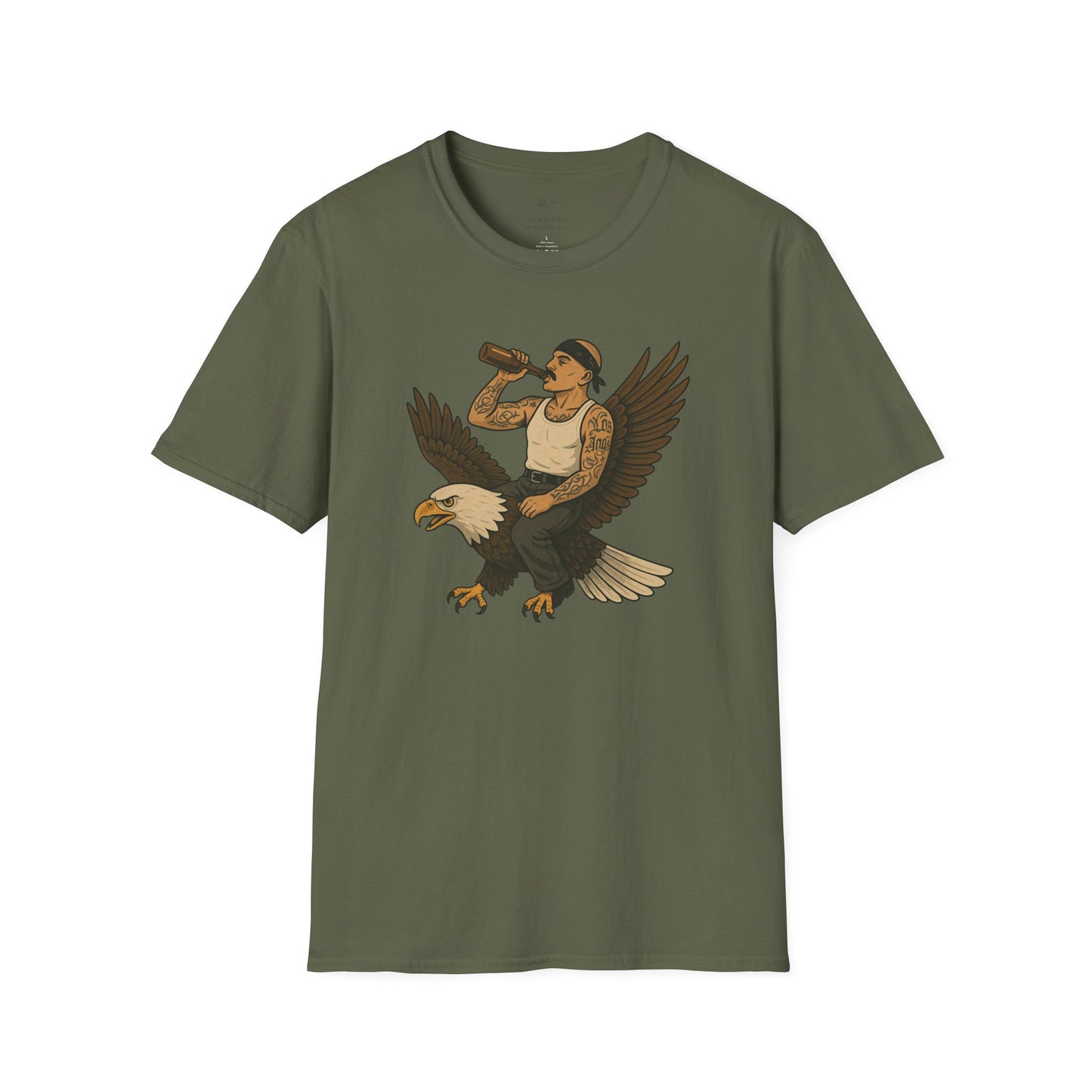 USA Vato on a Bald Eagle Patriotic Unisex T-Shirt