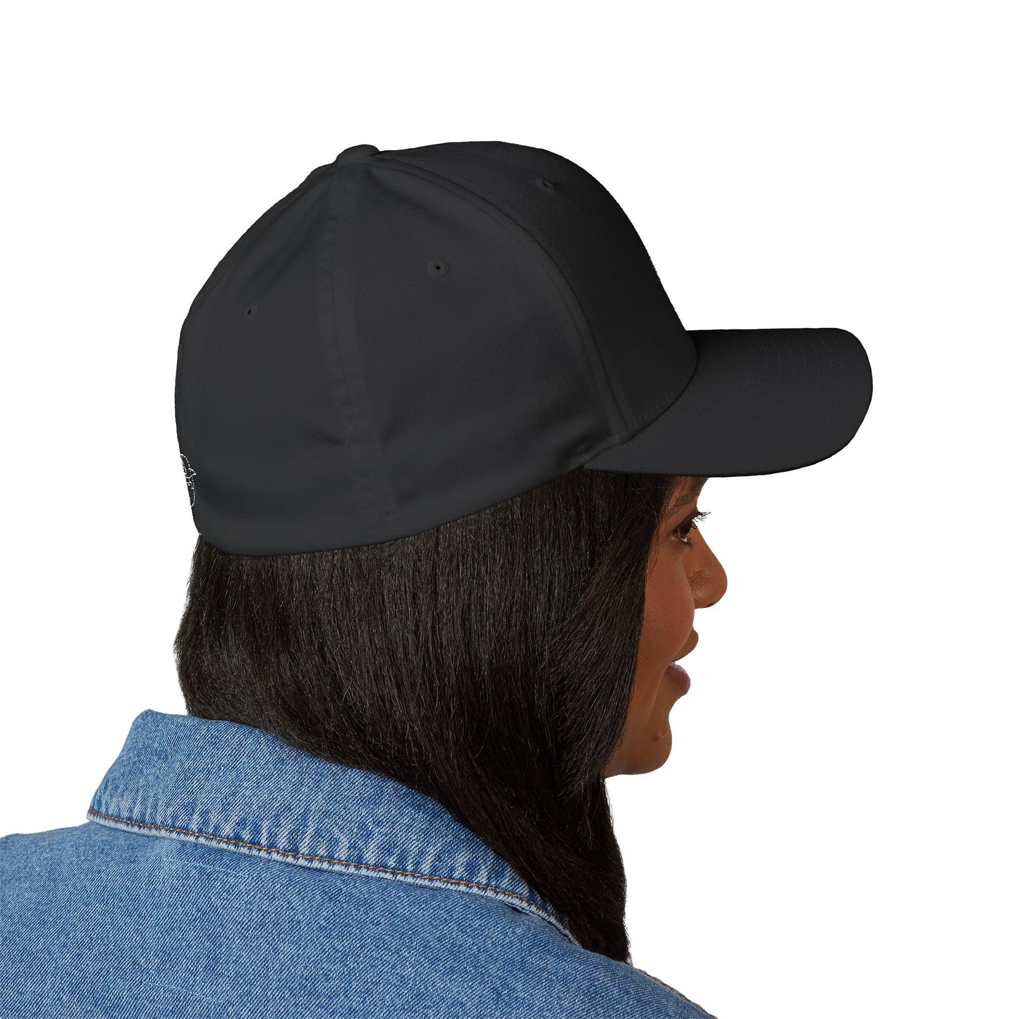 Degenerate Co. Black Logo Closed Embroidered Cap