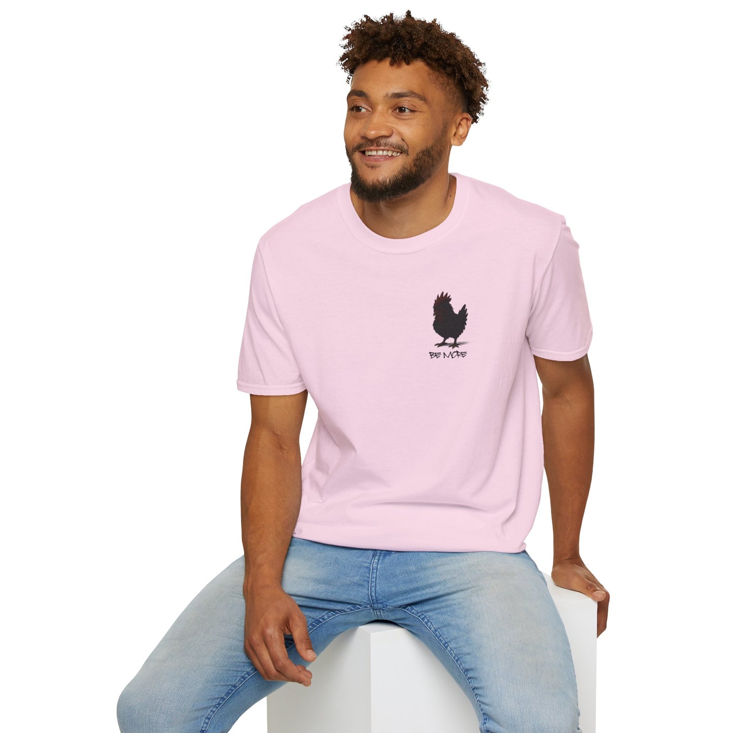 Be More. Chicken and T-Rex Evolution Graphic T-Shirt
