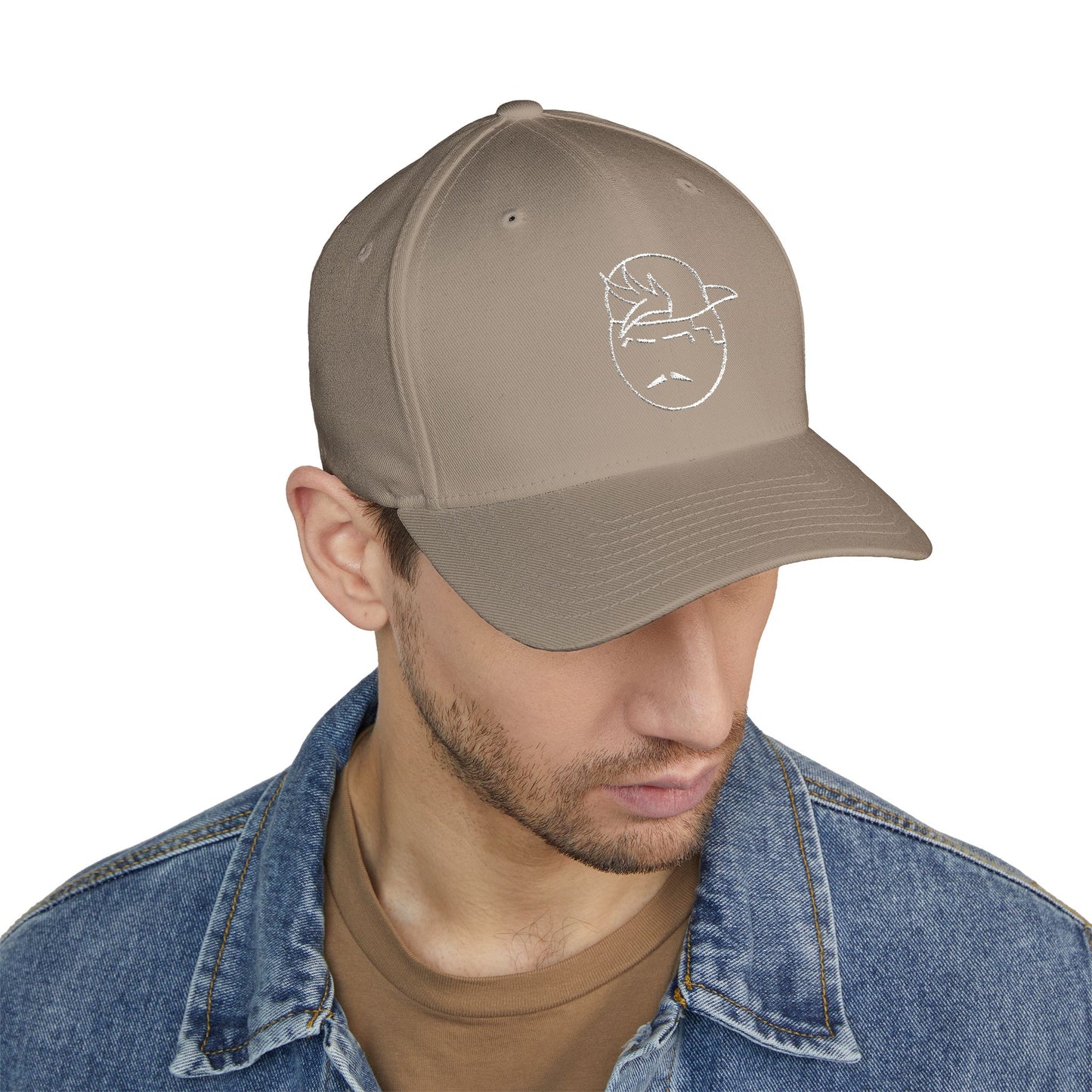 Degenerate Co. Black Logo Closed Embroidered Cap