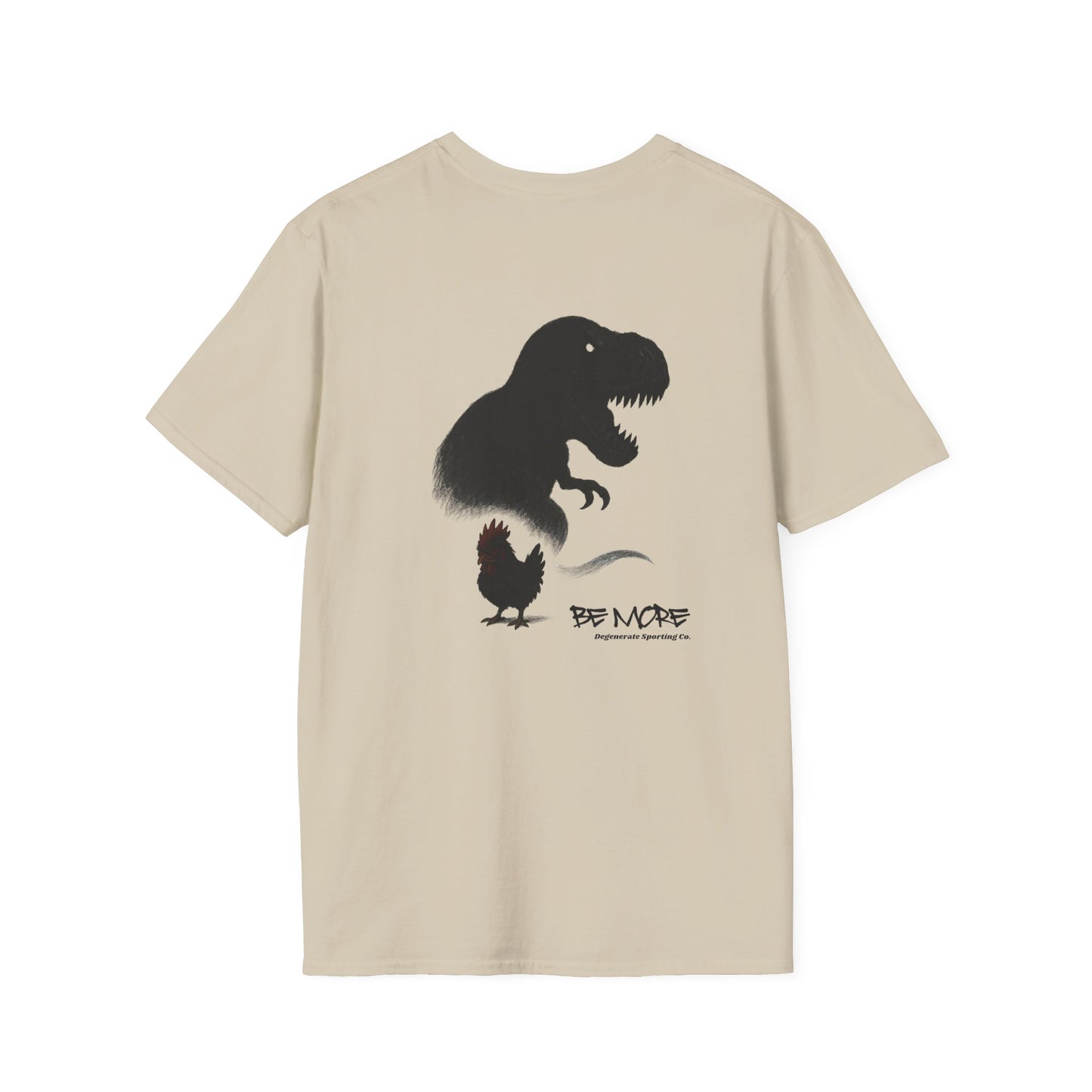 Be More. Chicken and T-Rex Evolution Graphic T-Shirt