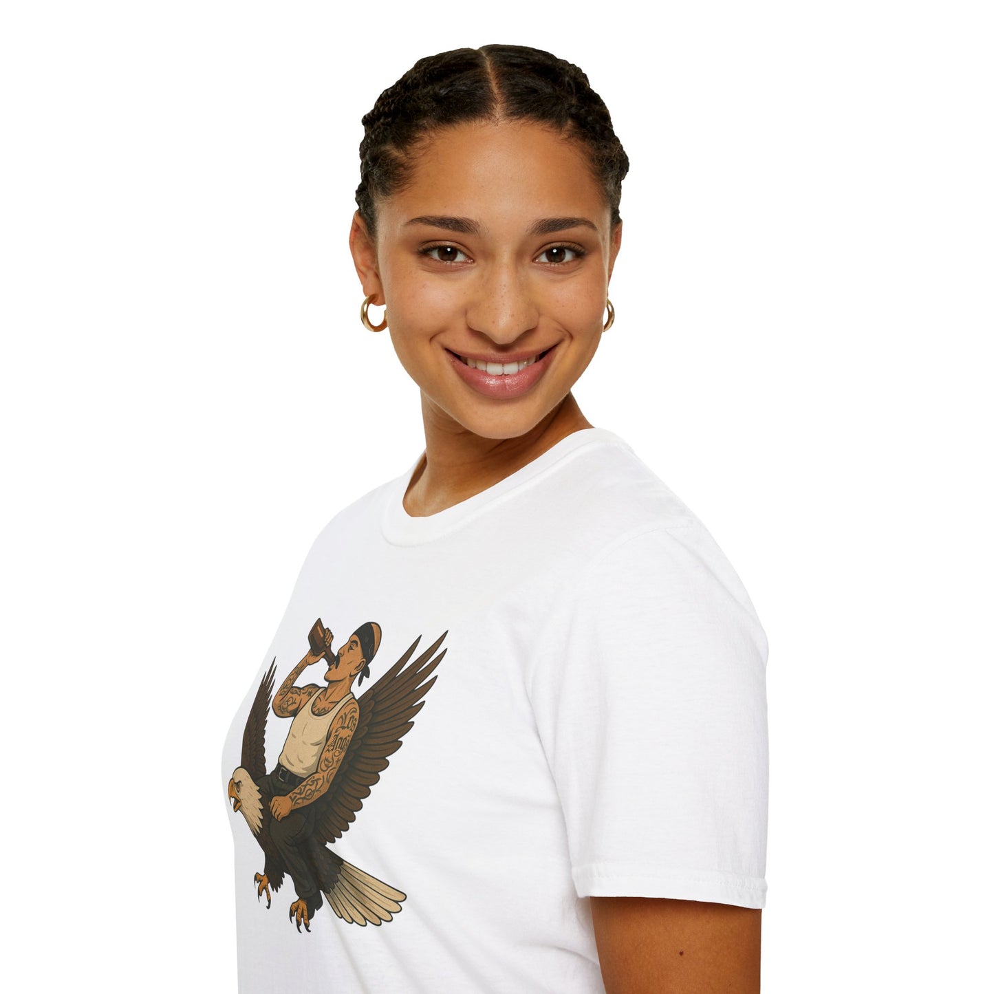 USA Vato on a Bald Eagle Patriotic Unisex T-Shirt