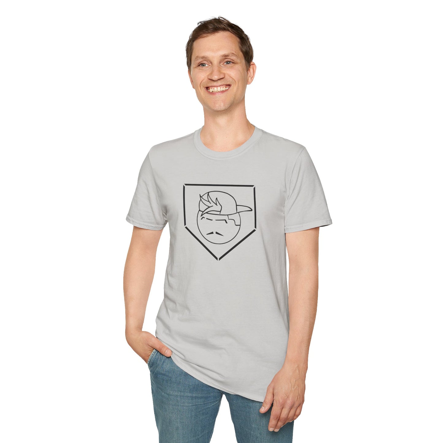 Black Degenerate Baseball Logo Unisex T-Shirt