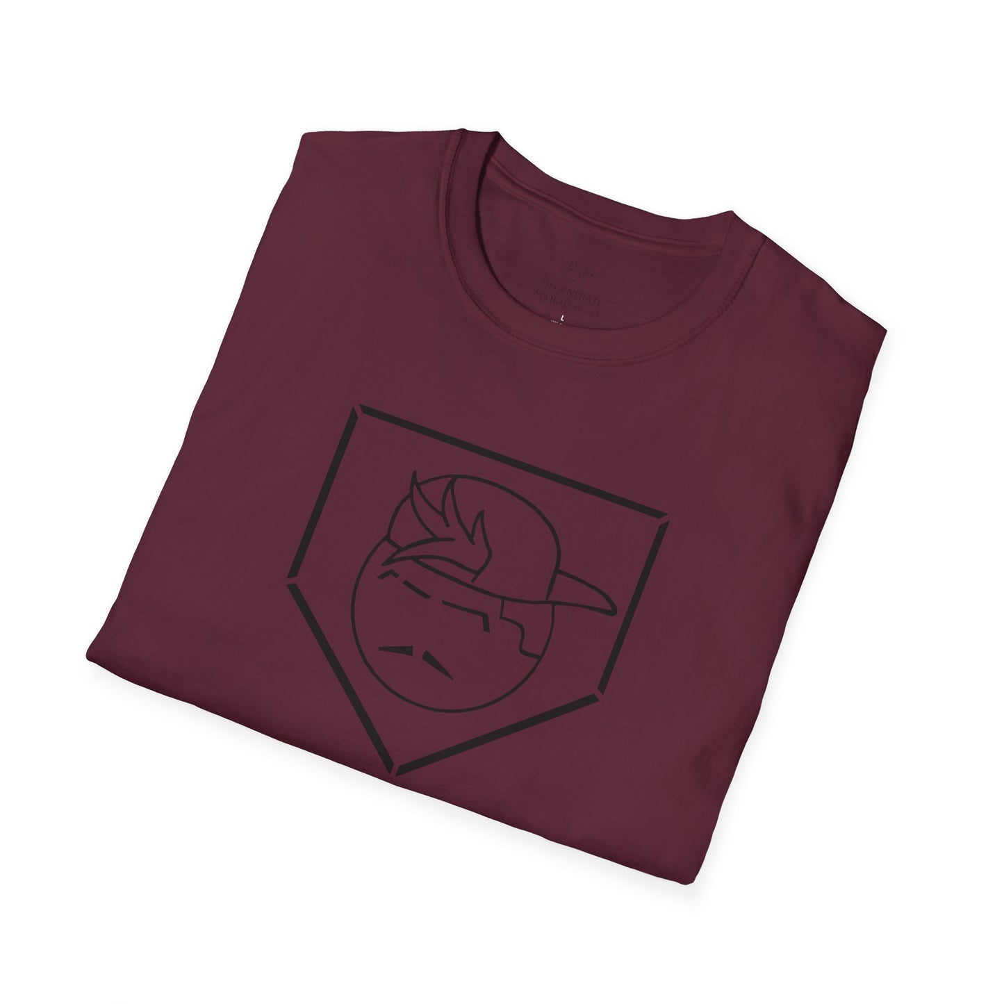 Black Degenerate Baseball Logo Unisex T-Shirt