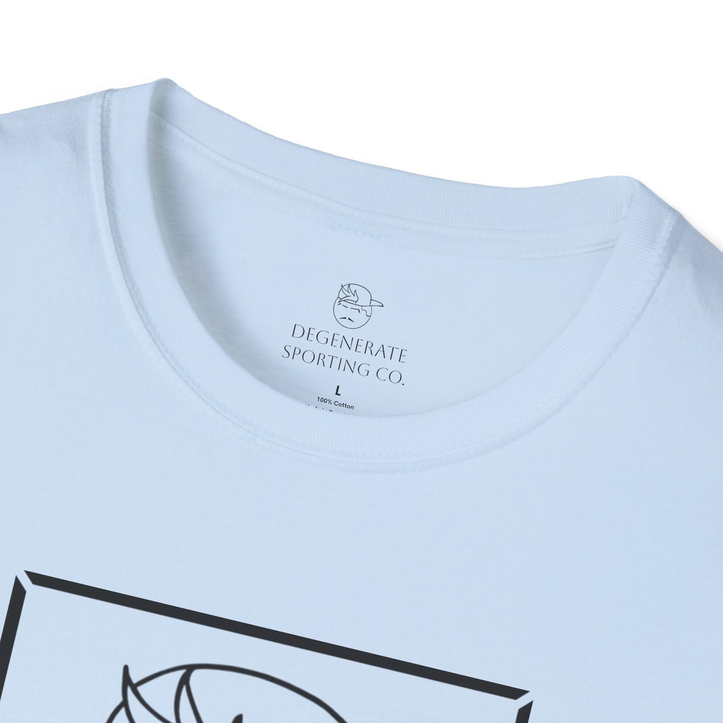 Black Degenerate Baseball Logo Unisex T-Shirt
