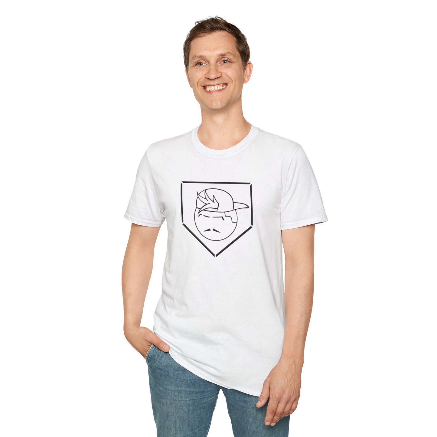 Black Degenerate Baseball Logo Unisex T-Shirt