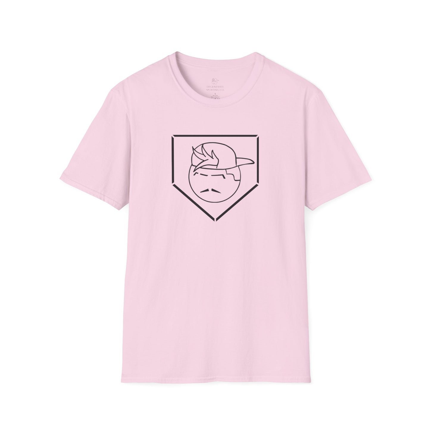 Black Degenerate Baseball Logo Unisex T-Shirt