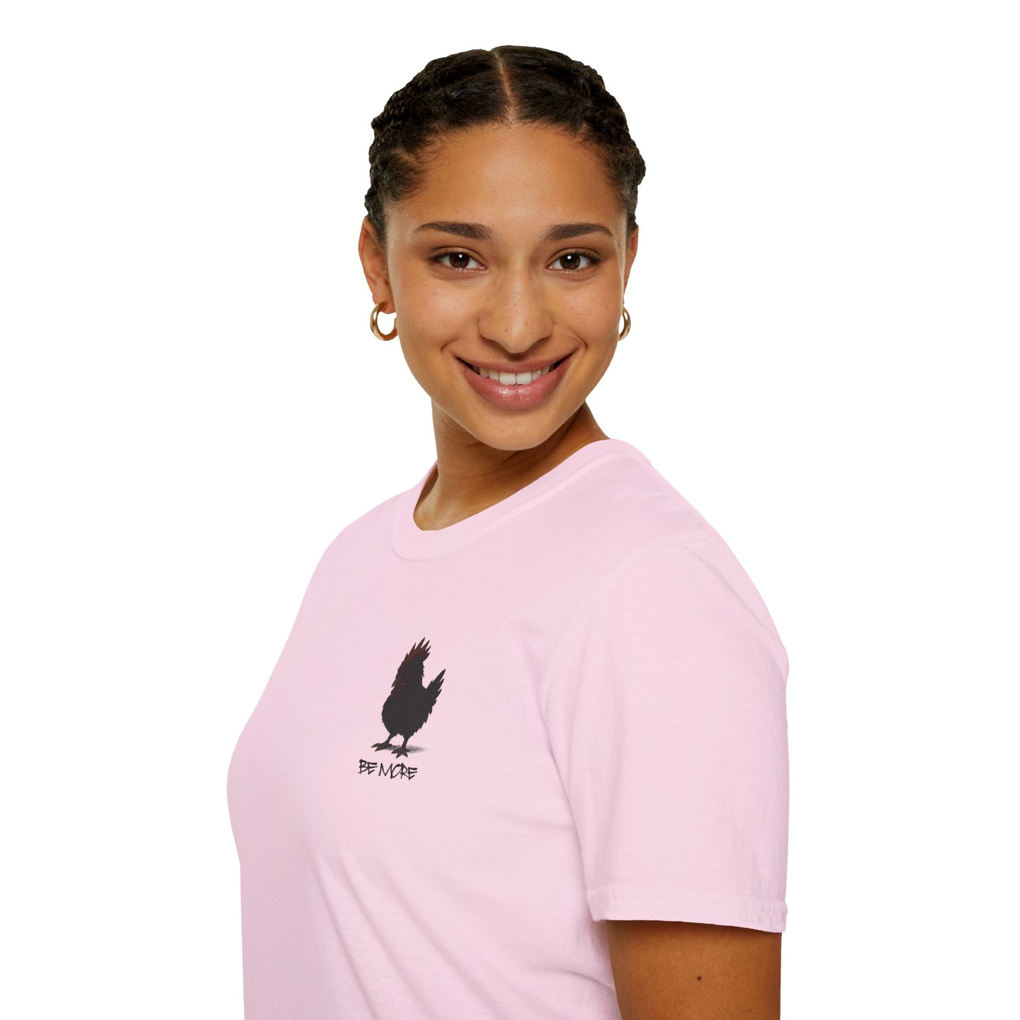 Be More. Chicken and T-Rex Evolution Graphic T-Shirt
