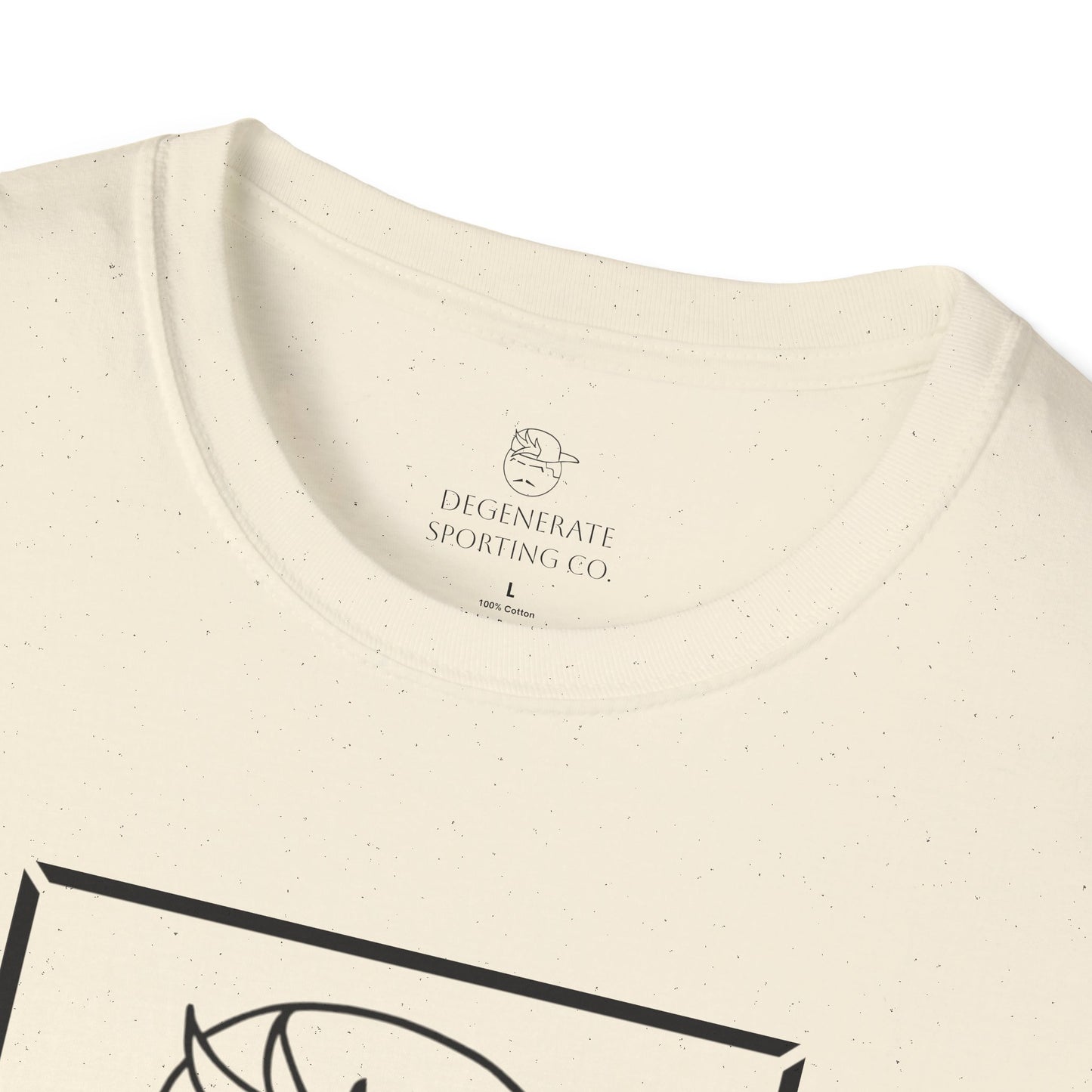 Black Degenerate Baseball Logo Unisex T-Shirt