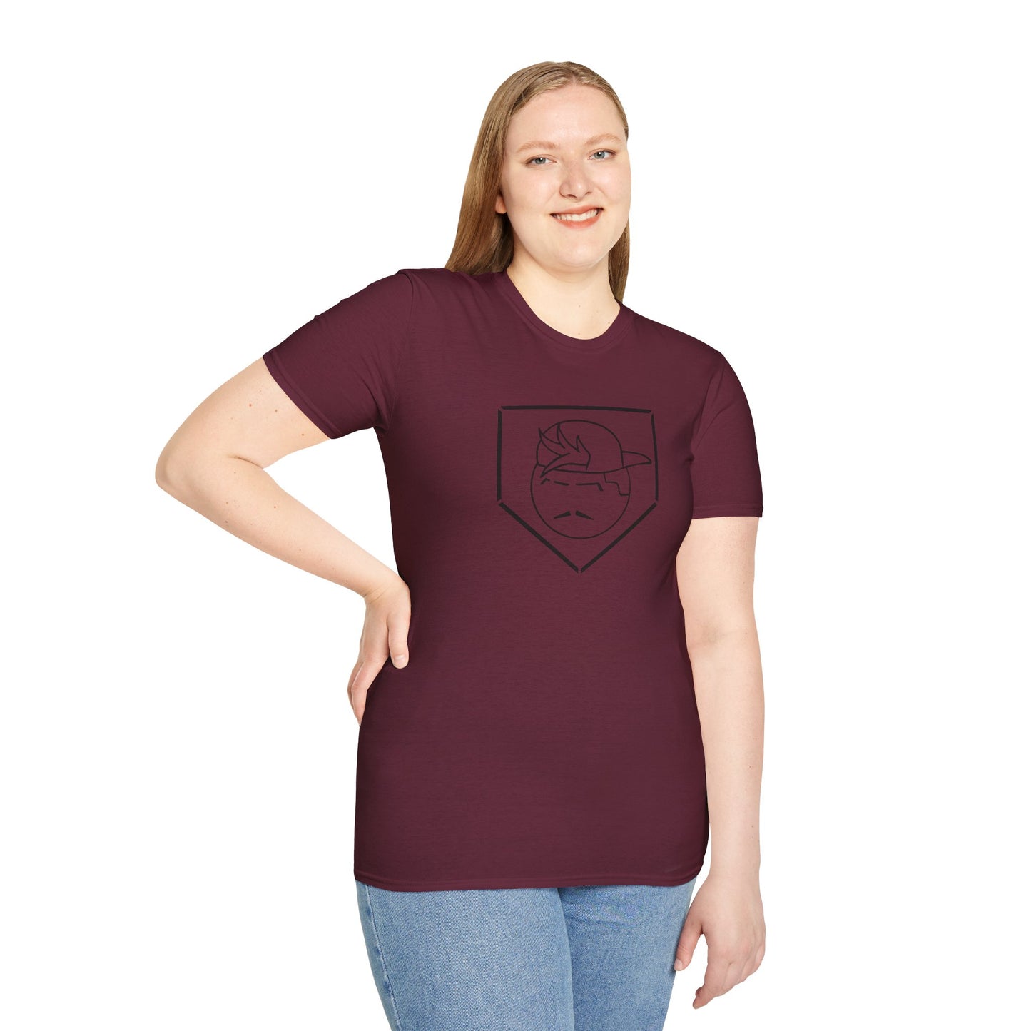Black Degenerate Baseball Logo Unisex T-Shirt