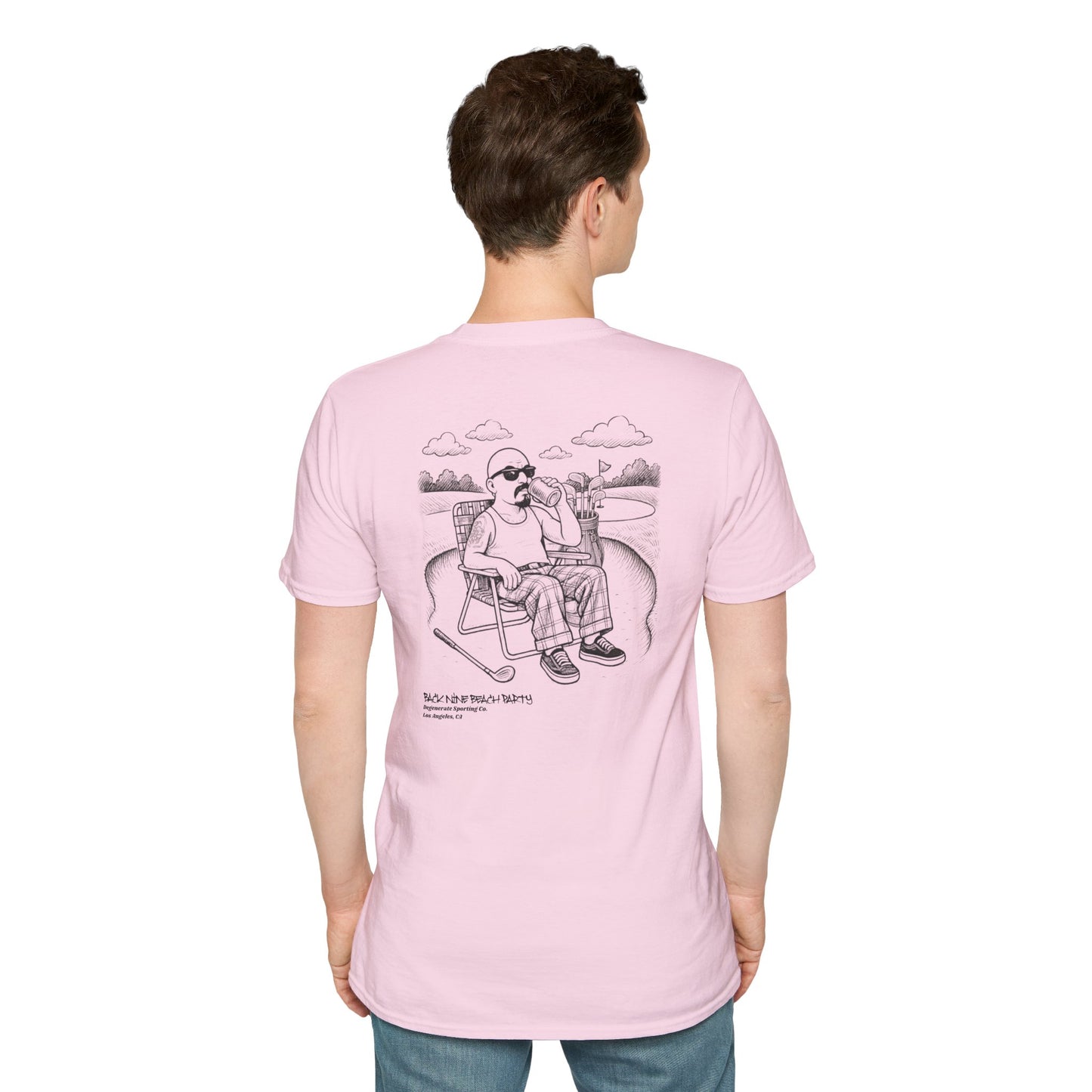 Back Nine Beach Party Degenerate Co. Unisex Softstyle T-Shirt