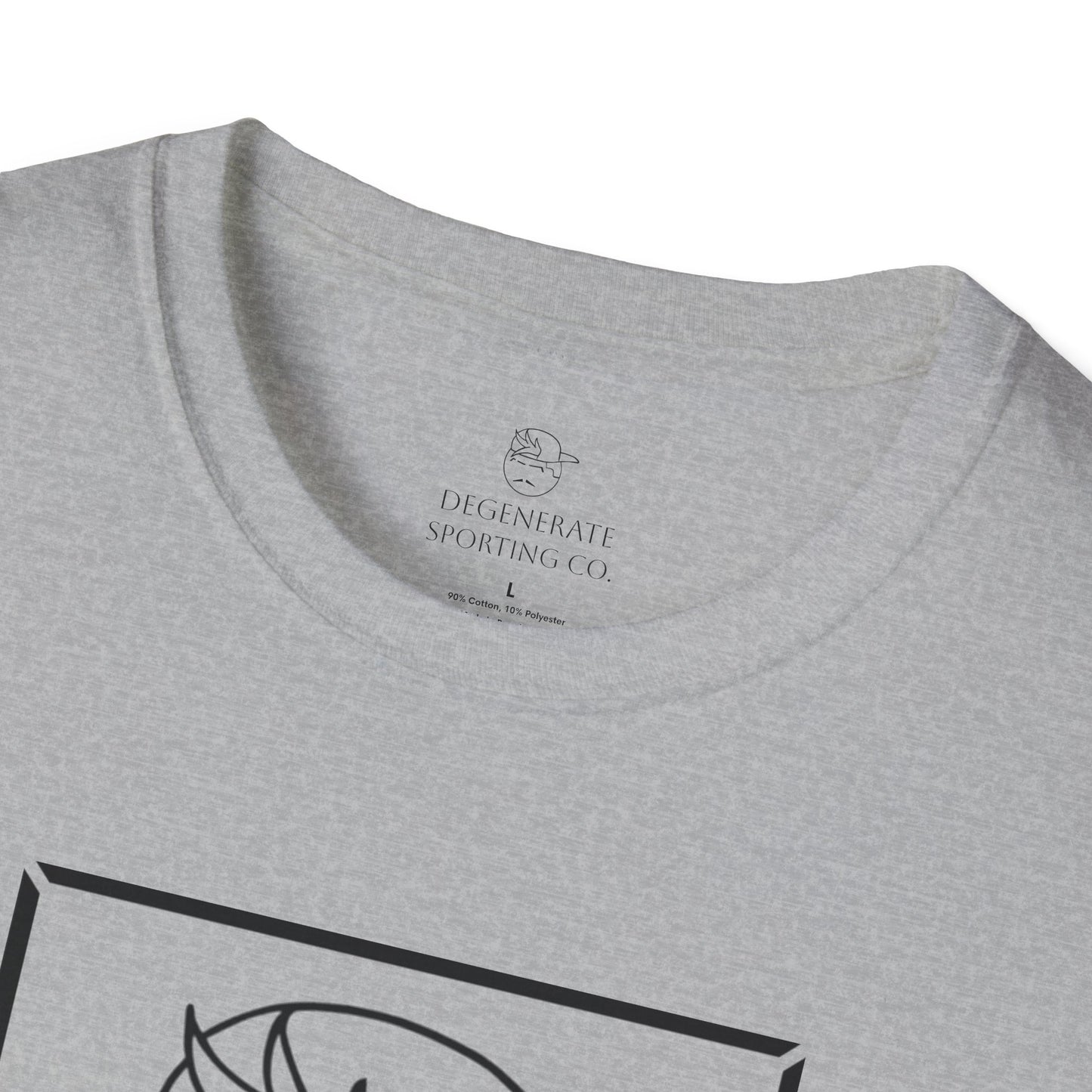 Black Degenerate Baseball Logo Unisex T-Shirt