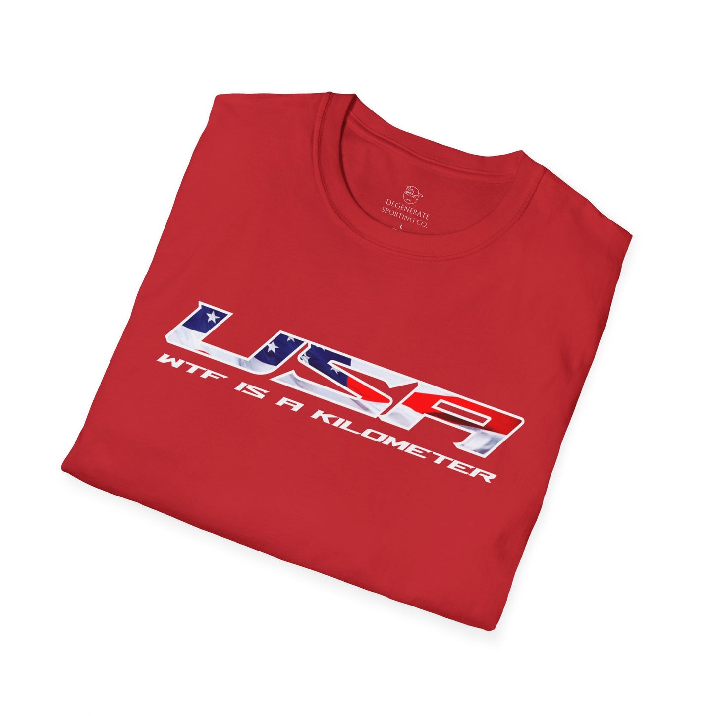 USA WTF is a Kilometer w/Flag Unisex T-Shirt