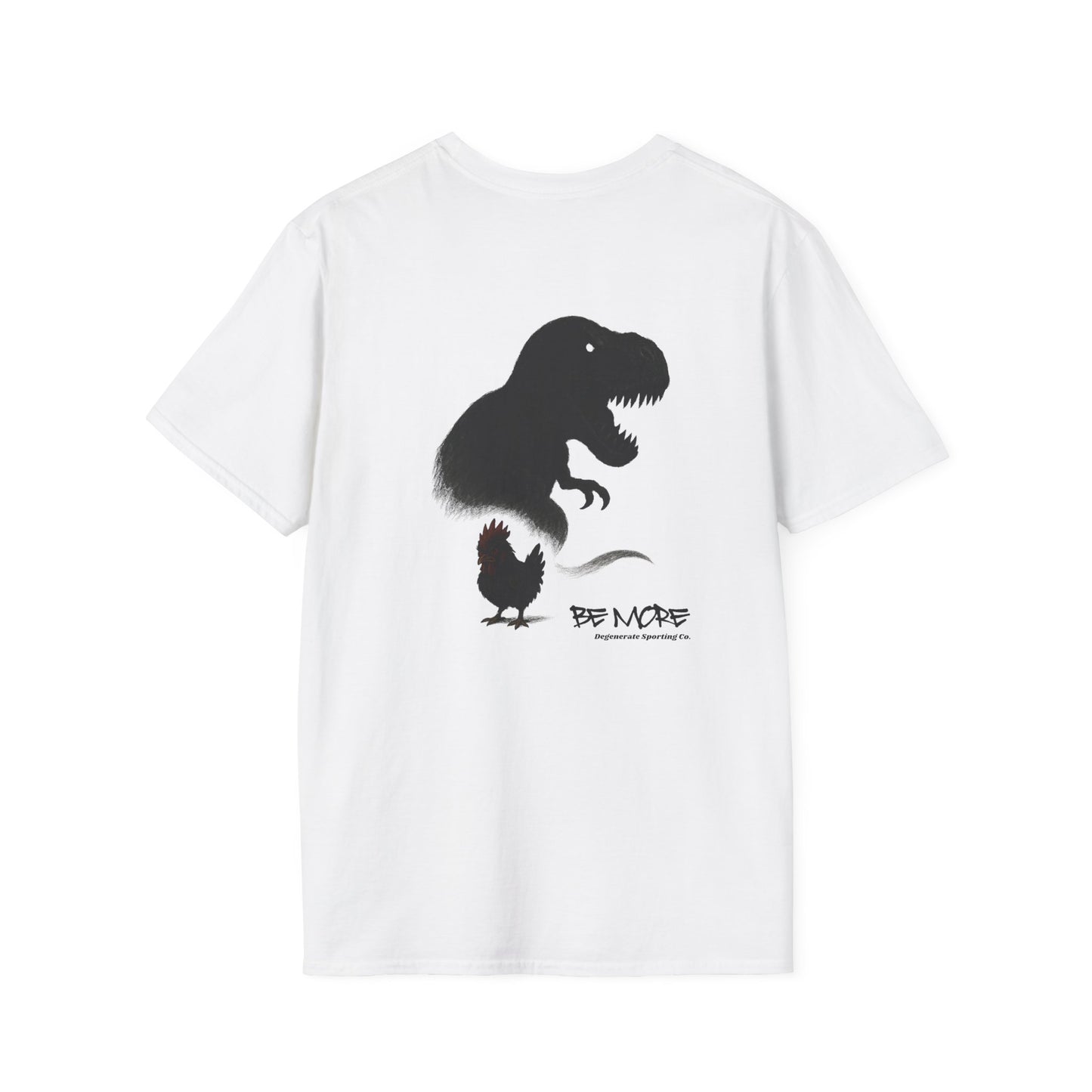 Be More. Chicken and T-Rex Evolution Graphic T-Shirt