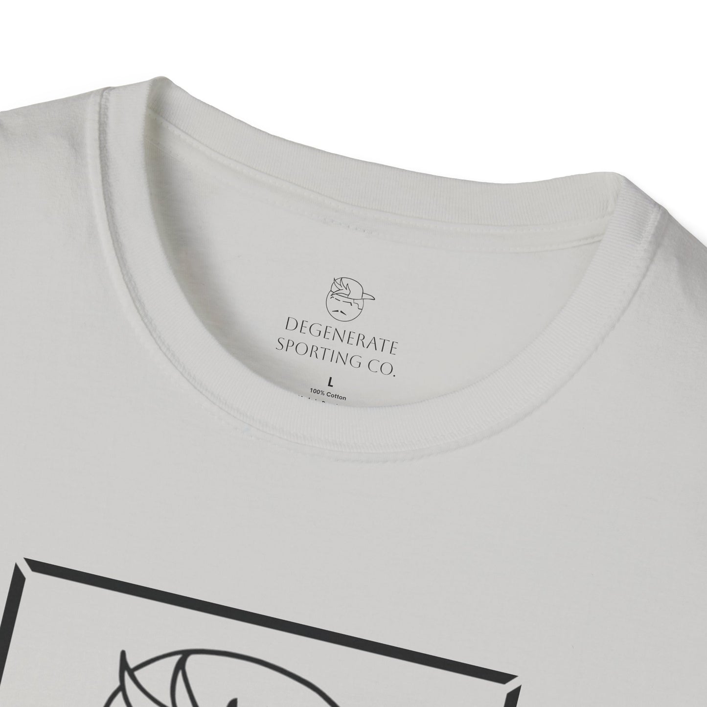 Black Degenerate Baseball Logo Unisex T-Shirt