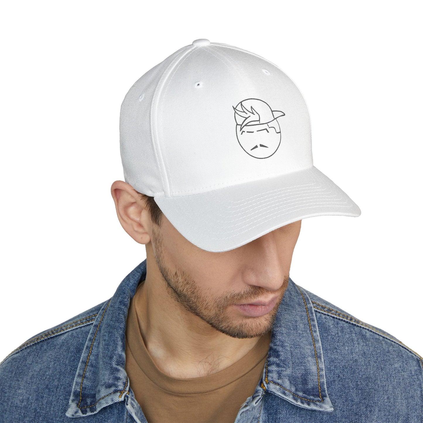 Degenerate Co. Black Logo Closed Embroidered Cap