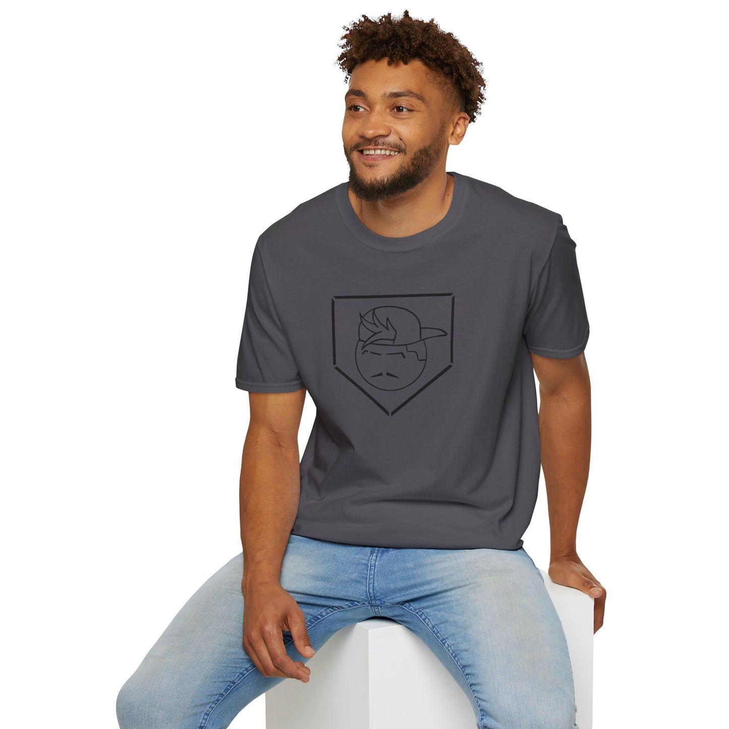 Black Degenerate Baseball Logo Unisex T-Shirt
