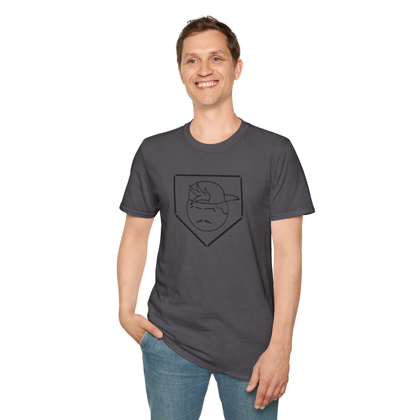 Black Degenerate Baseball Logo Unisex T-Shirt