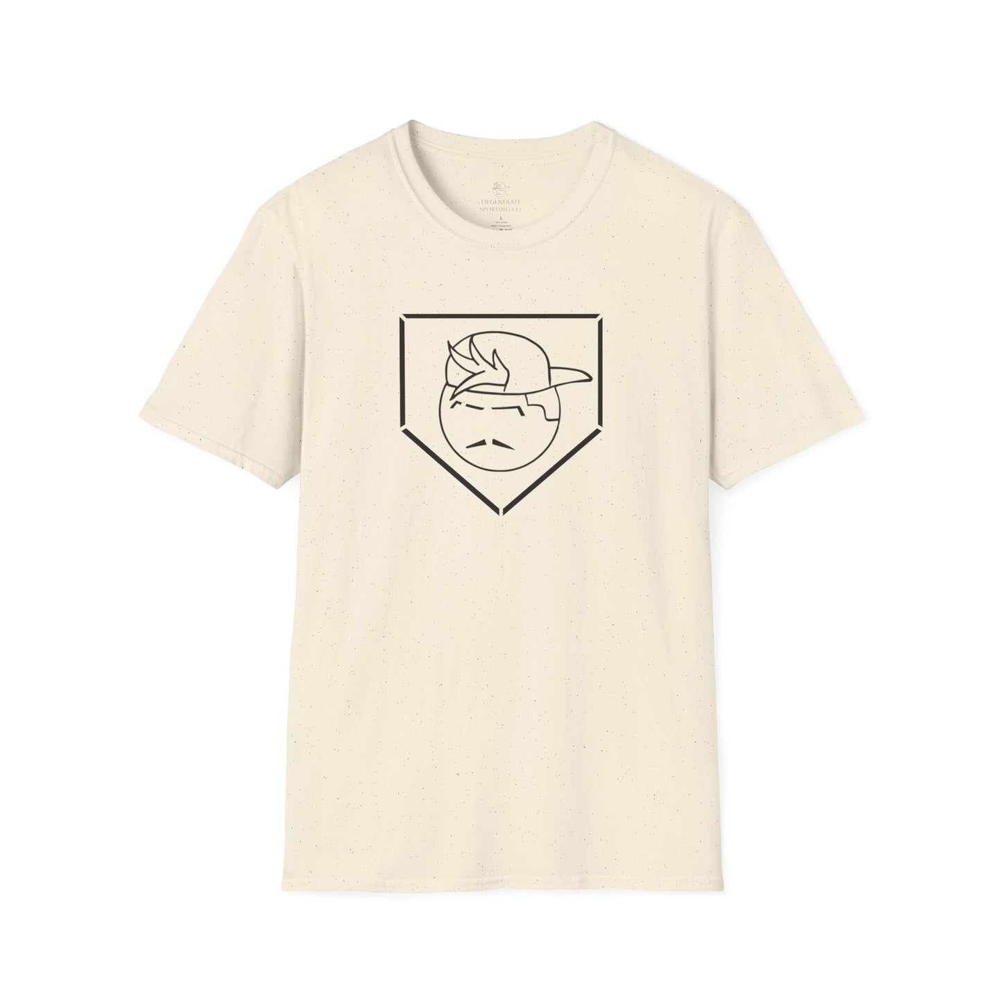 Black Degenerate Baseball Logo Unisex T-Shirt