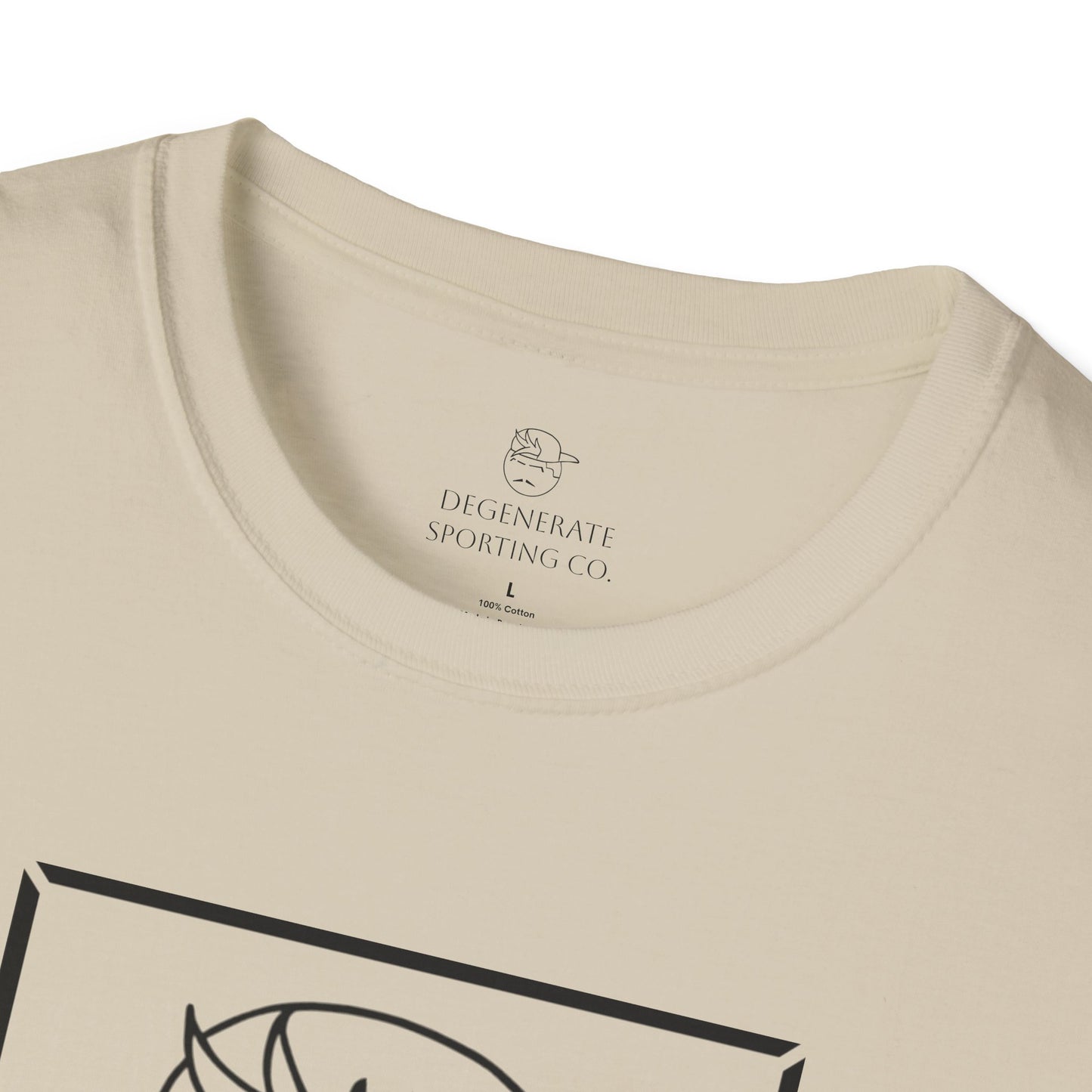 Black Degenerate Baseball Logo Unisex T-Shirt