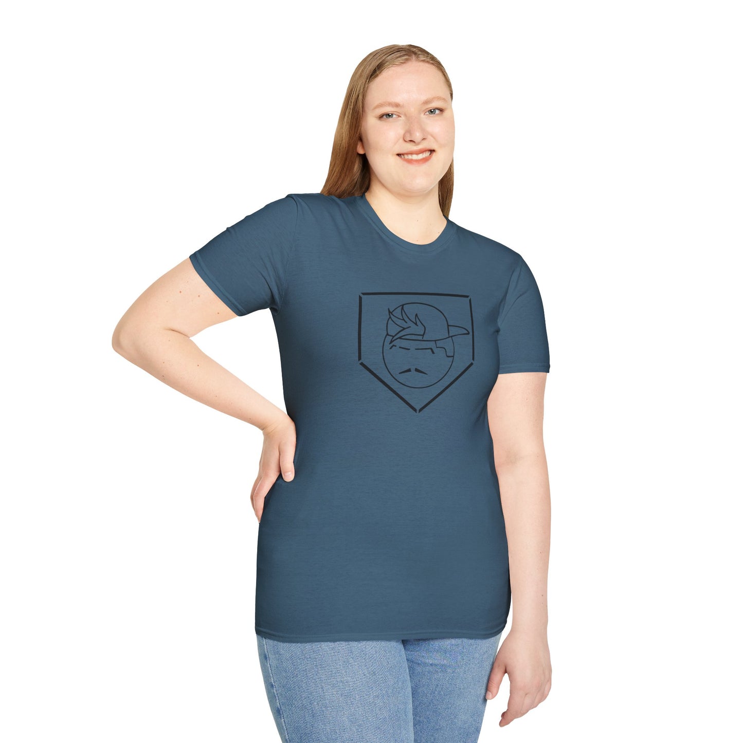 Black Degenerate Baseball Logo Unisex T-Shirt