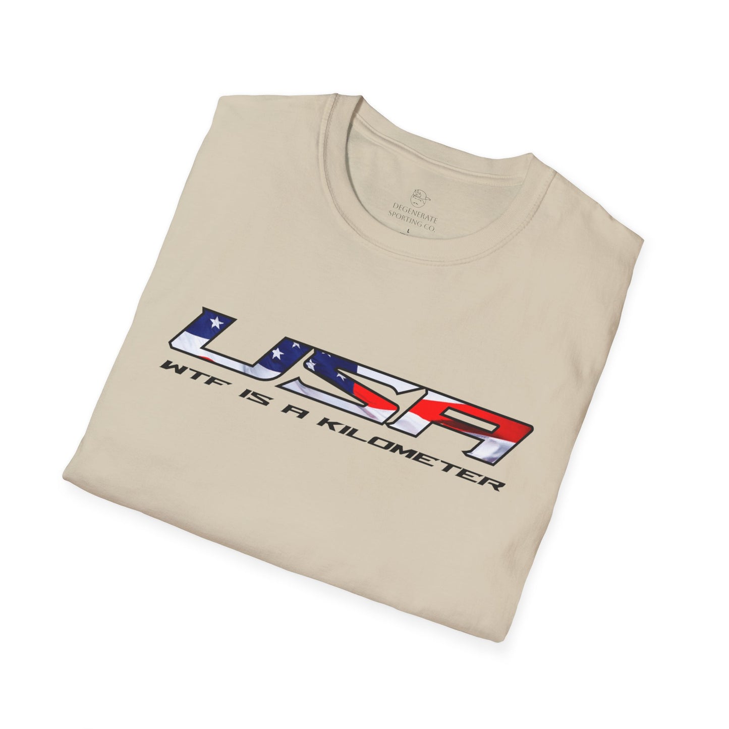 USA WTF is a Kilometer w/Flag Unisex T-Shirt