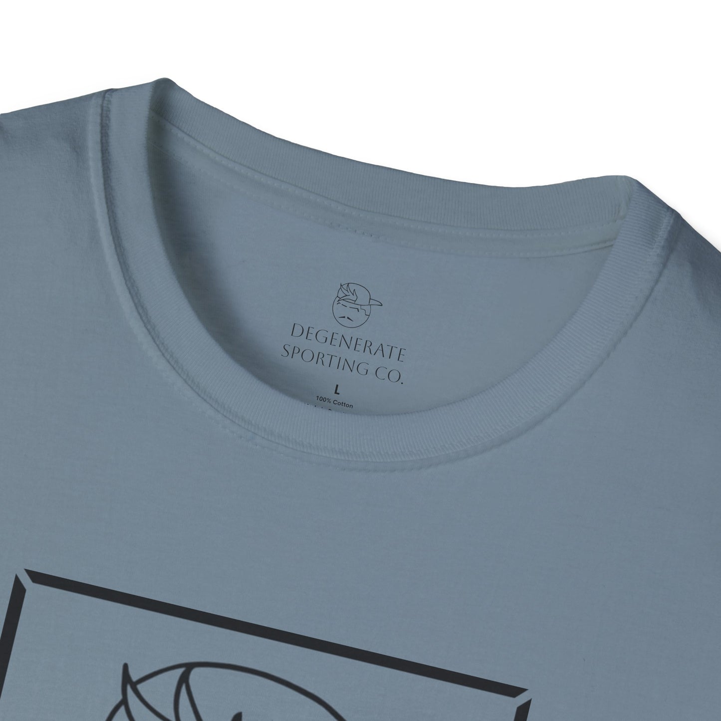 Black Degenerate Baseball Logo Unisex T-Shirt