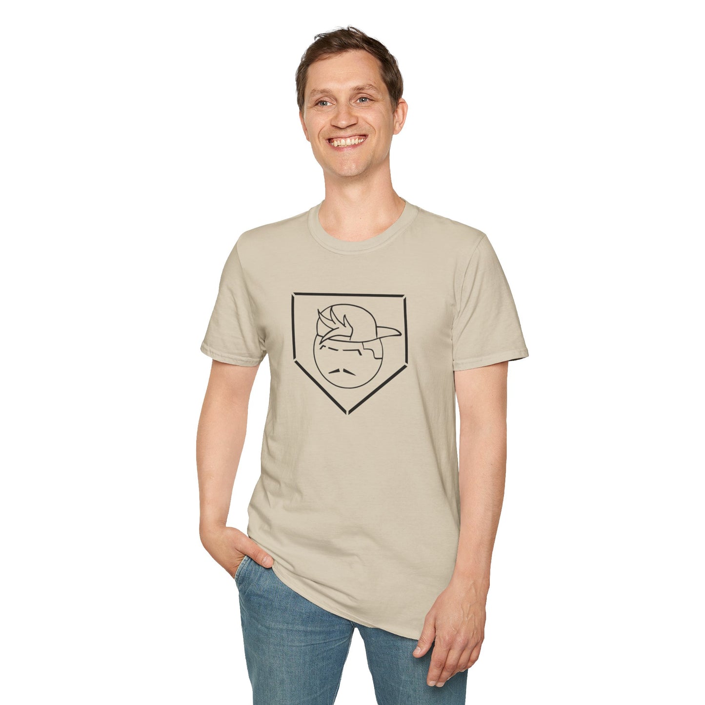 Black Degenerate Baseball Logo Unisex T-Shirt