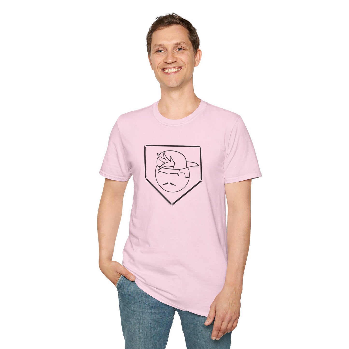 Black Degenerate Baseball Logo Unisex T-Shirt