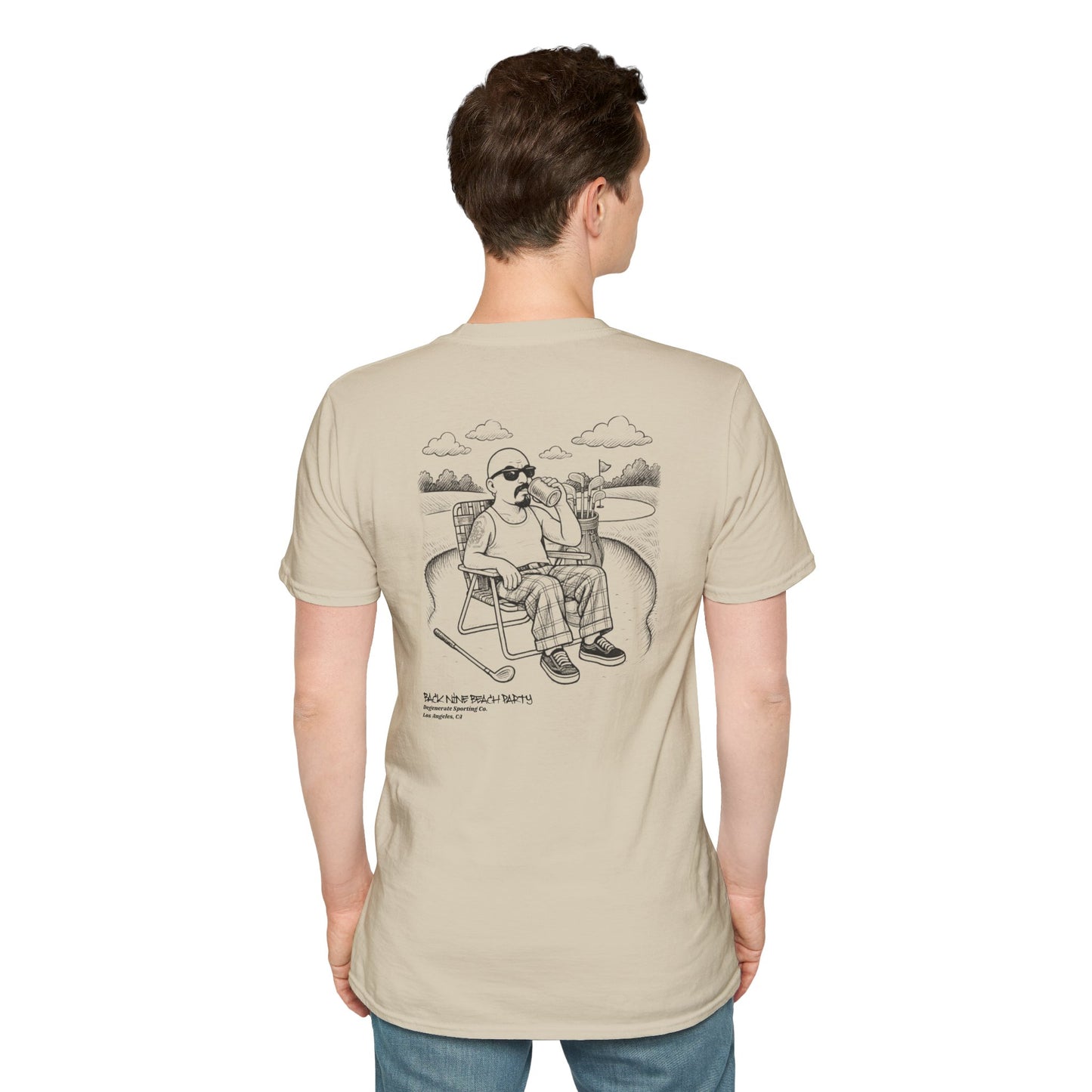 Back Nine Beach Party Degenerate Co. Unisex Softstyle T-Shirt