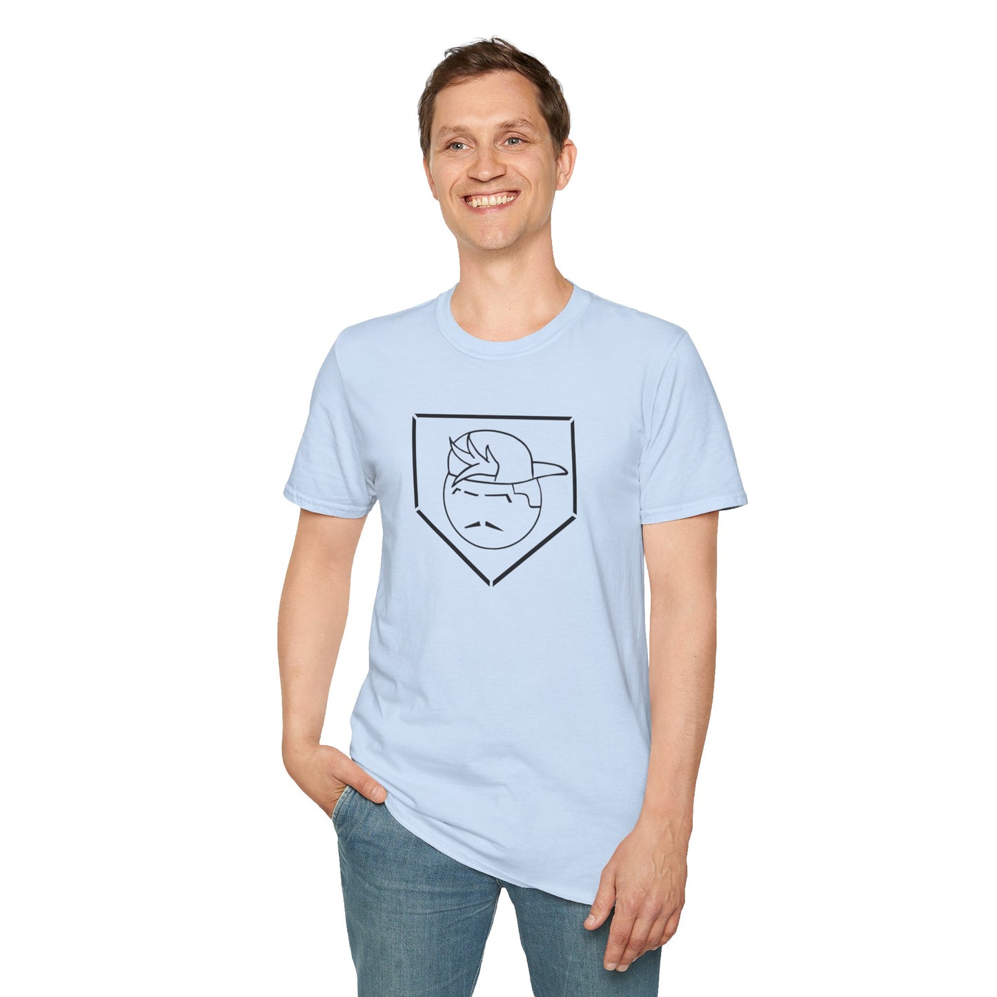 Black Degenerate Baseball Logo Unisex T-Shirt