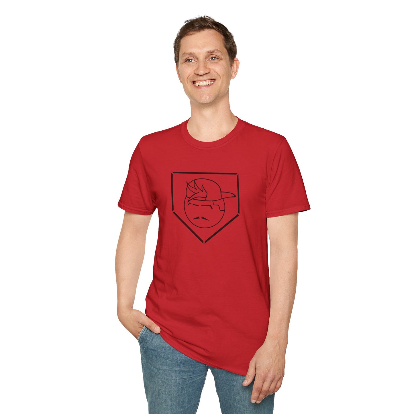 Black Degenerate Baseball Logo Unisex T-Shirt