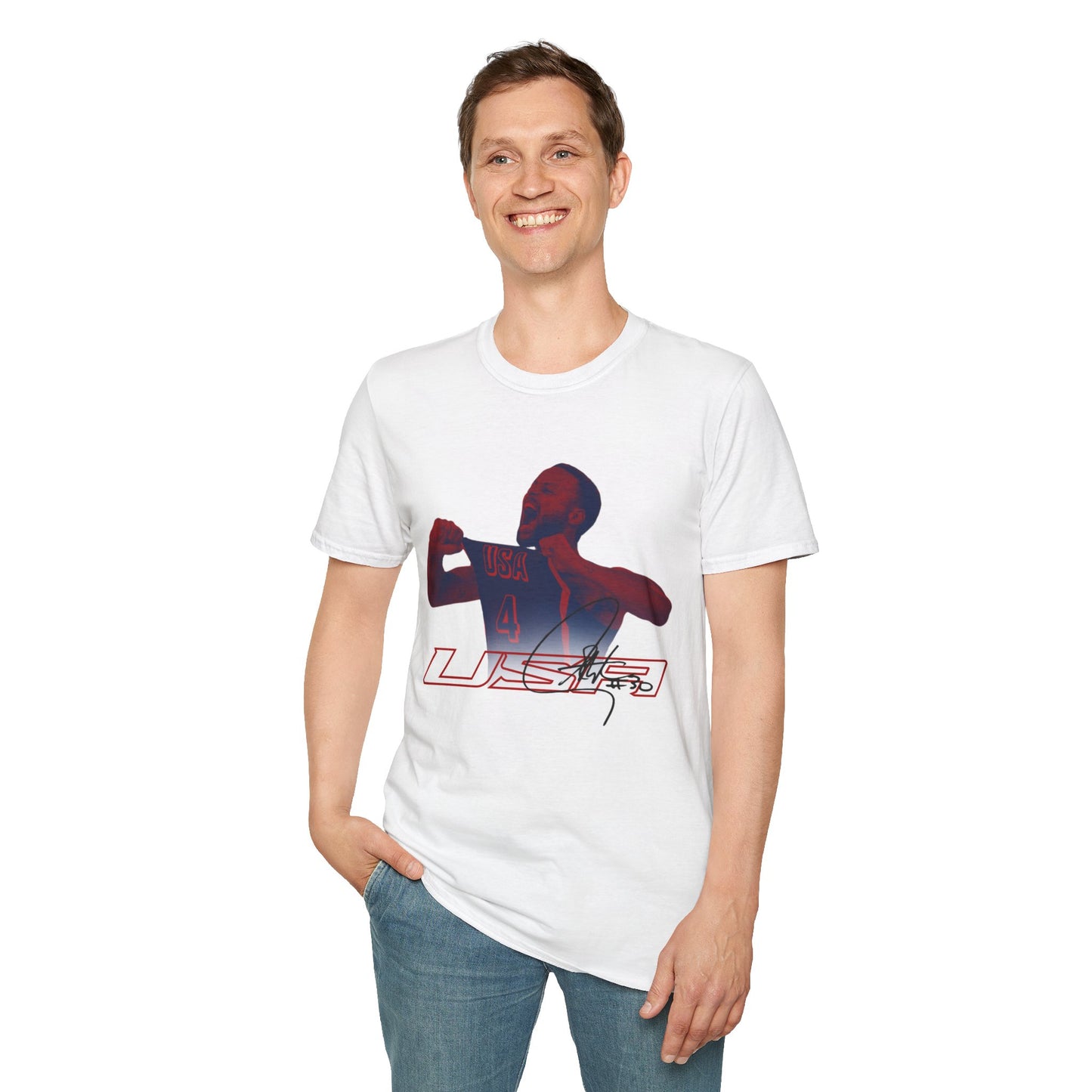 USA Steph Curry Unisex Softstyle T-Shirt