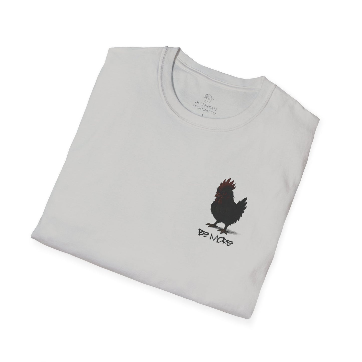 Be More. Chicken and T-Rex Evolution Graphic T-Shirt